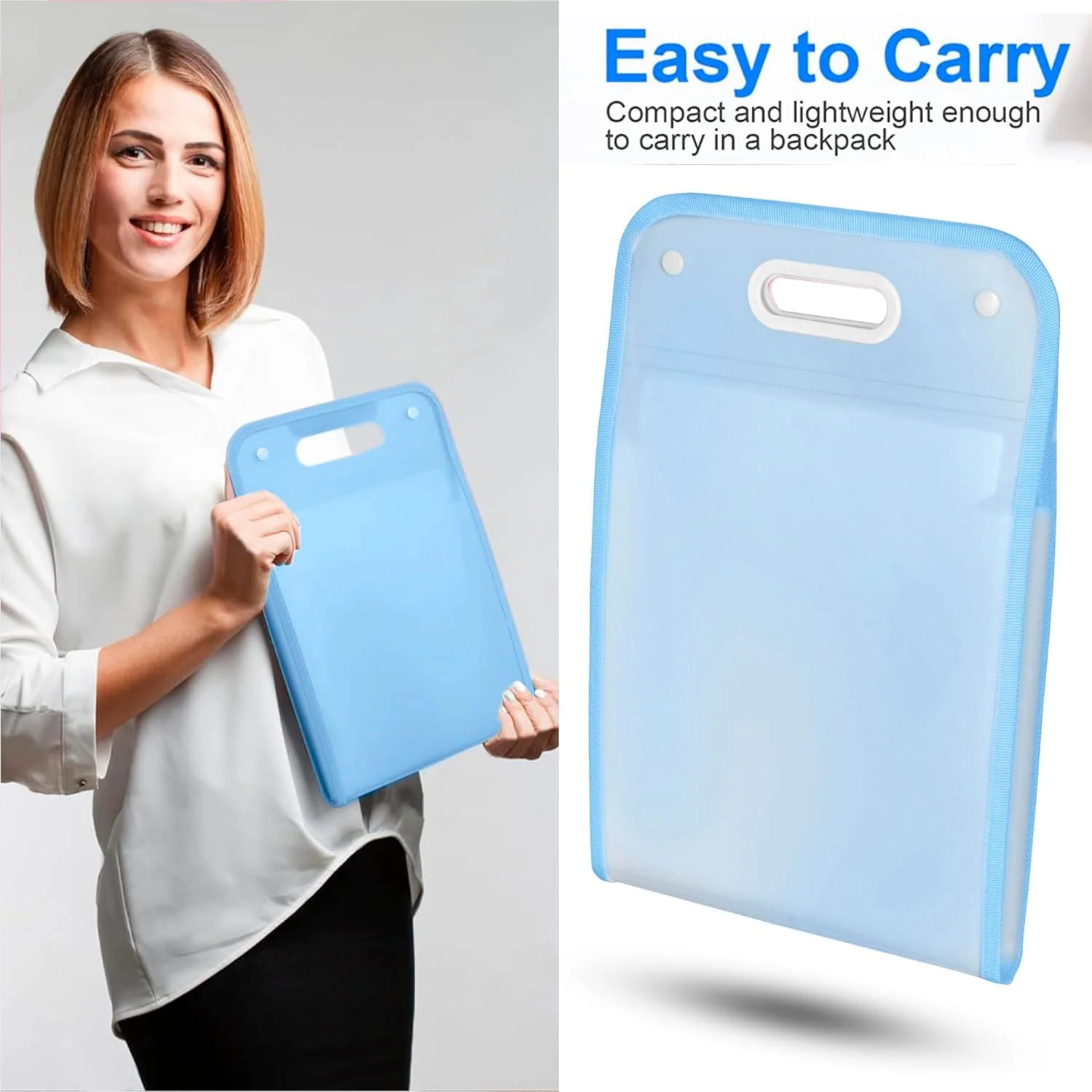 13 Pocket Document File Folder with Handle - Image 10