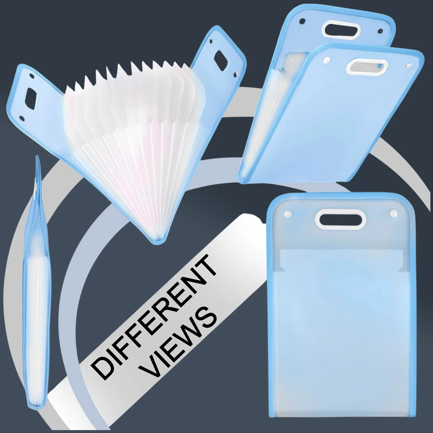 13 Pocket Document File Folder with Handle - Image 3