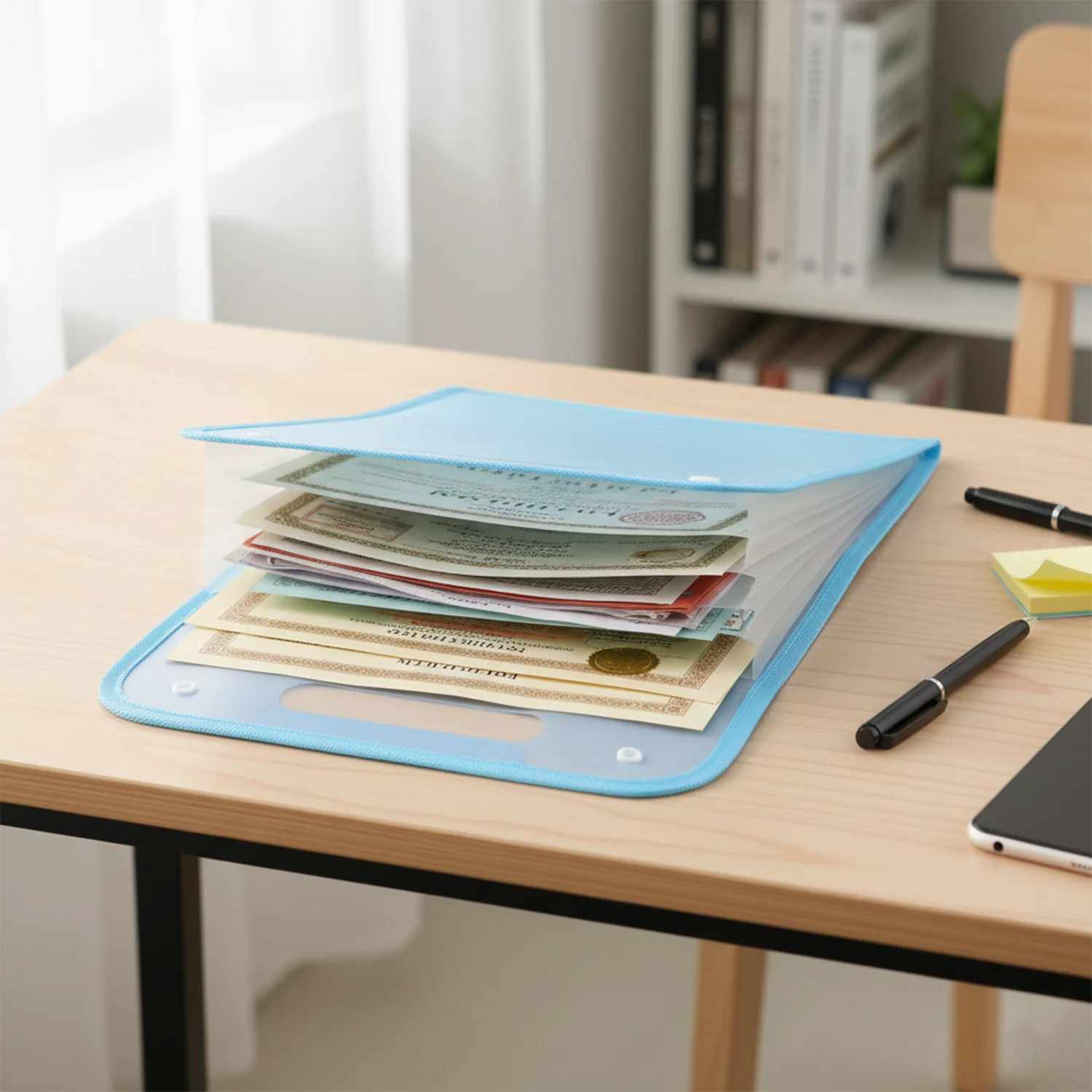 13 Pocket Document File Folder with Handle - Image 9