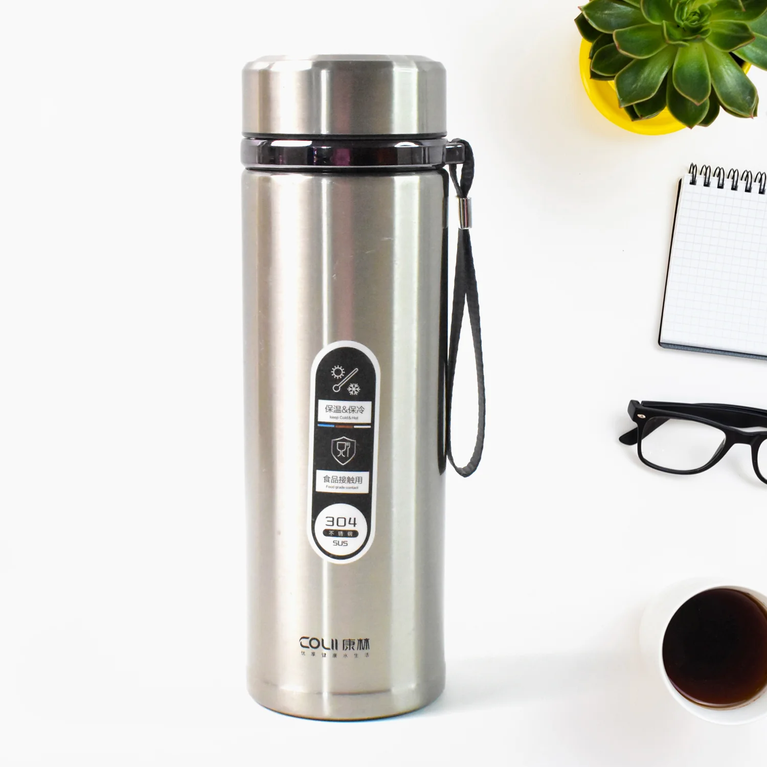 Stainless Steel Vacuum Insulated Water Bottle 900ML Approx (Mix Color) - Image 3