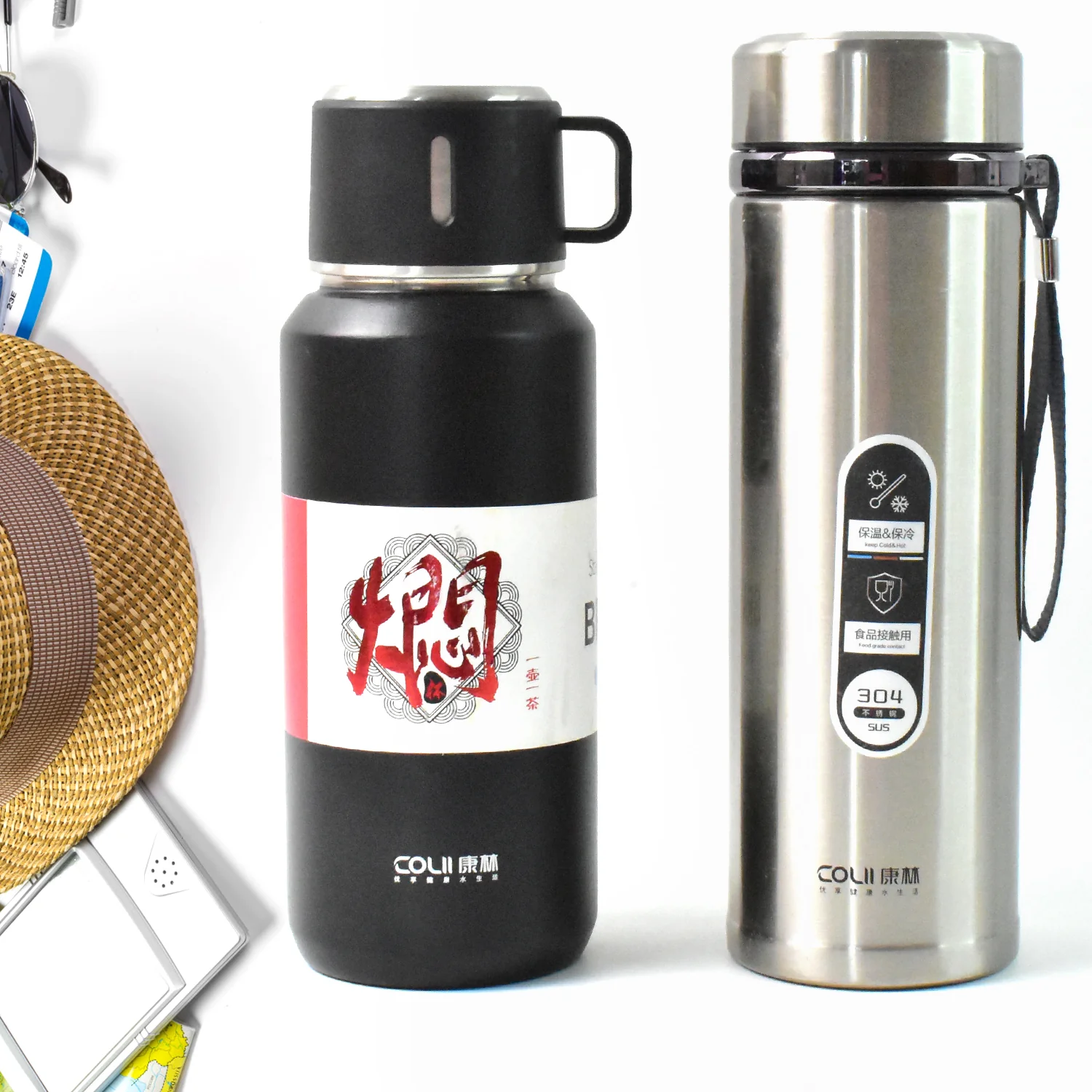 Stainless Steel Vacuum Insulated Water Bottle 900ML Approx (Mix Color) - Image 4