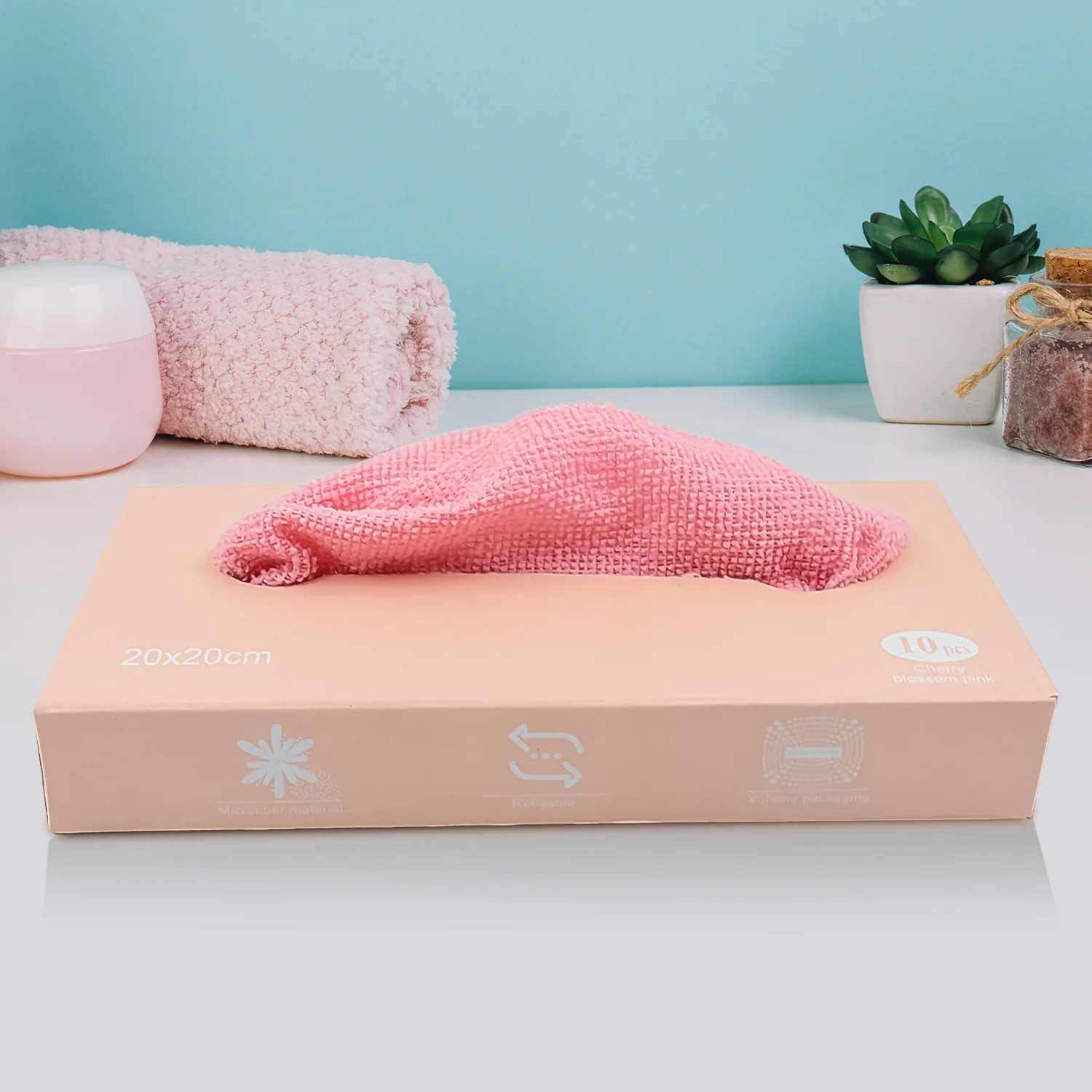 Microfiber Cleaning Cloth with Box (10 Pcs Set) - Image 3