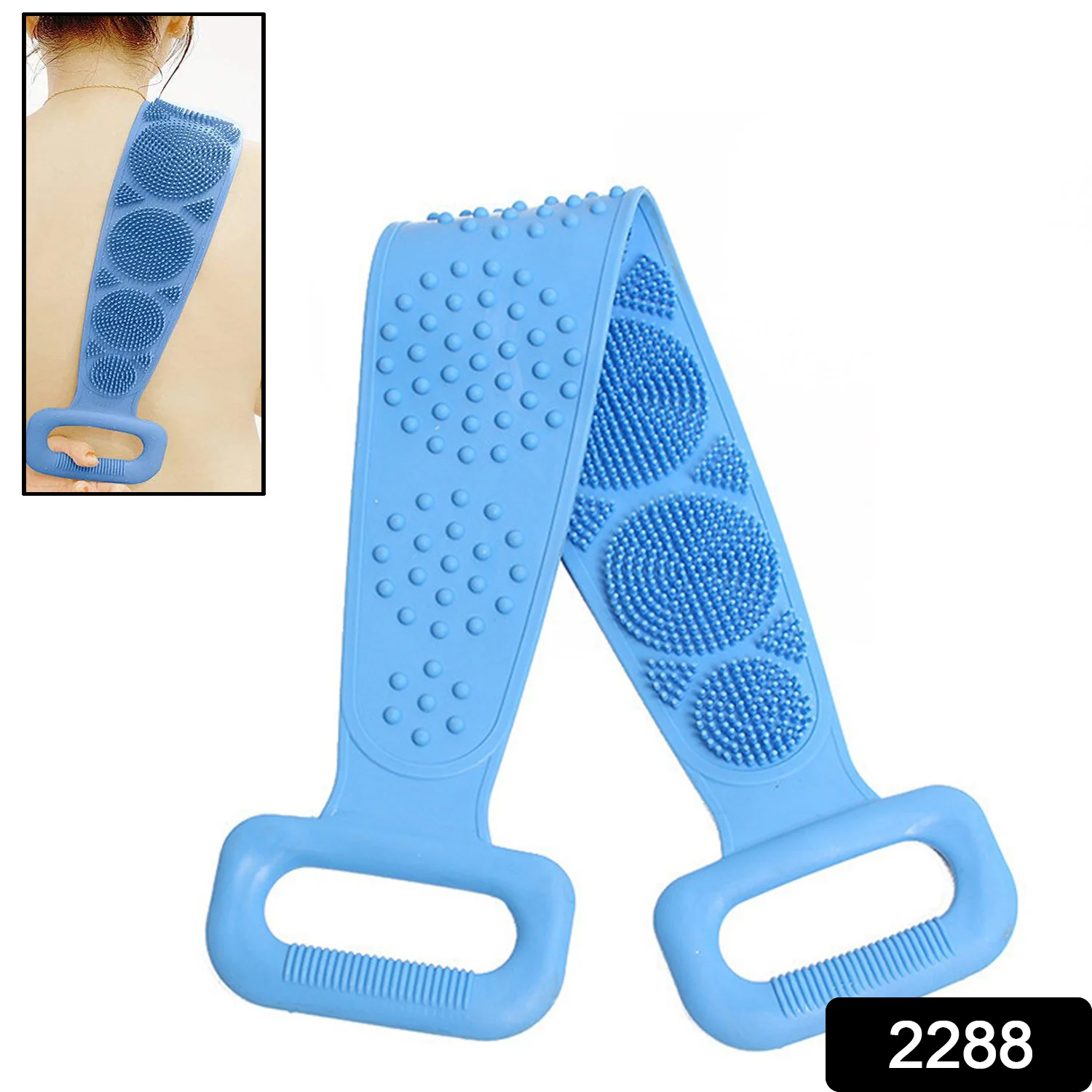 Silicone Body Scrubber Silicone Bath Body Brush (1 Pc / 24 Inch) - Image 2