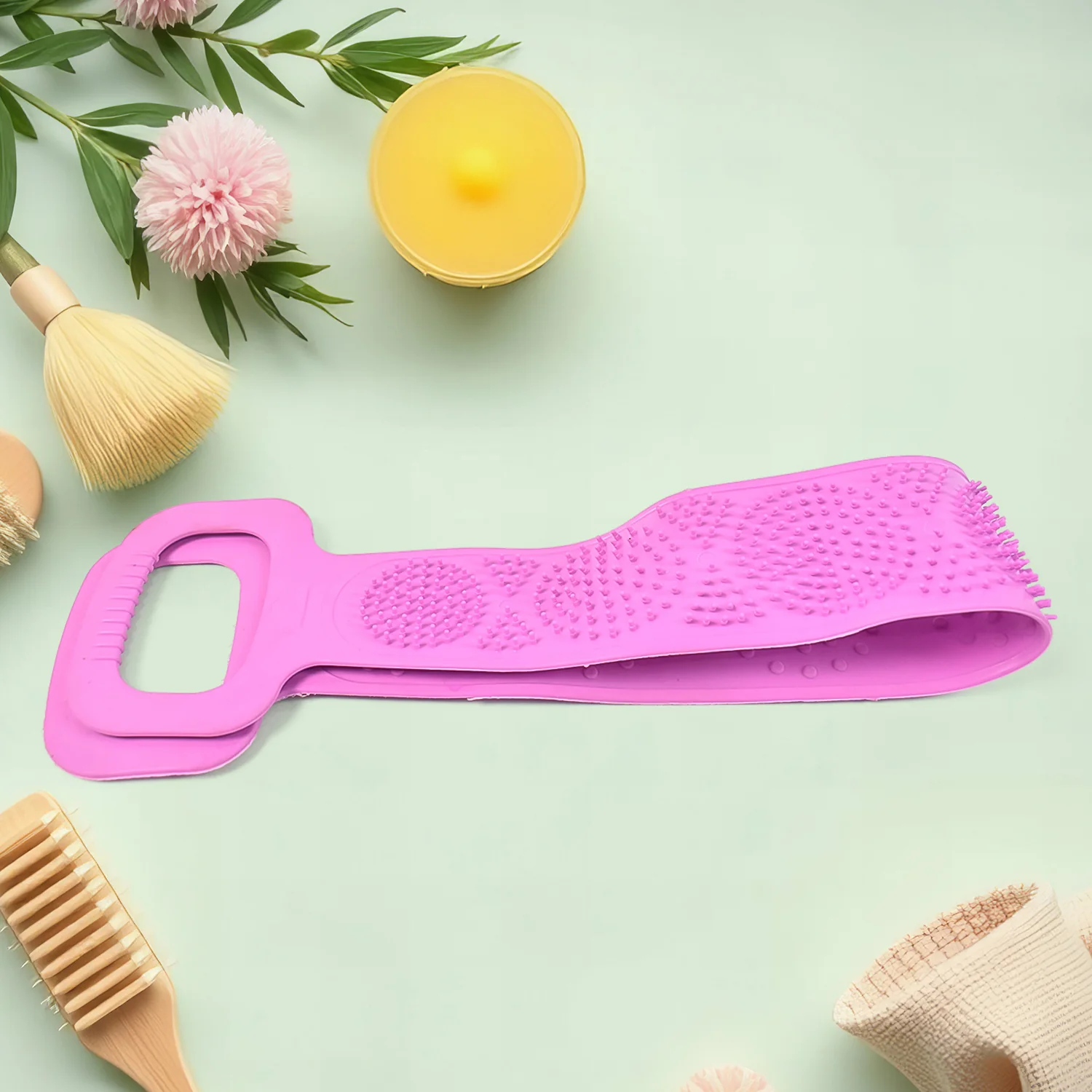 Silicone Body Scrubber Silicone Bath Body Brush (1 Pc / 24 Inch) - Image 9