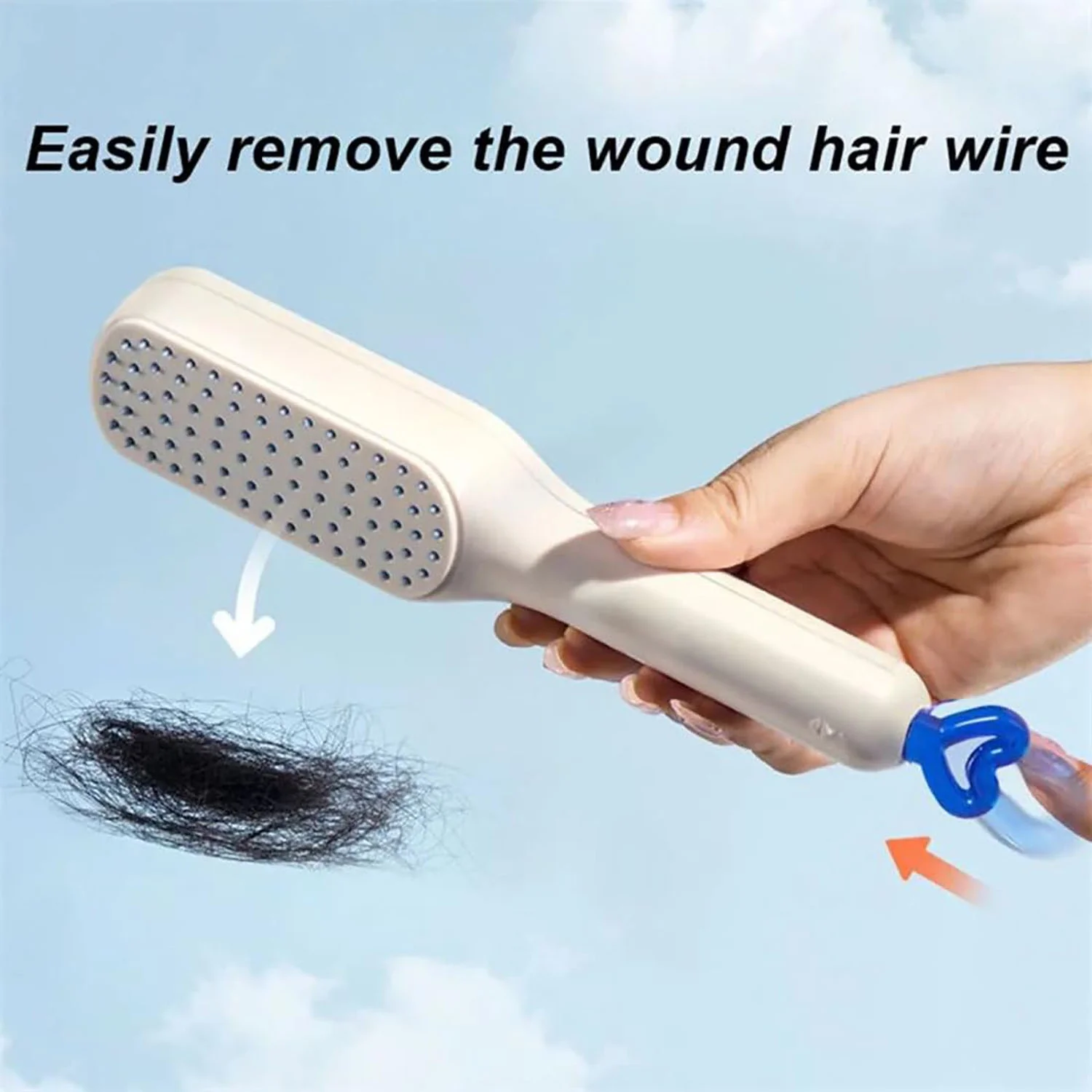 Self-Cleaning Hairbrush, Massage Comb (1 Pc / With Box), Hair accessories - Image 8