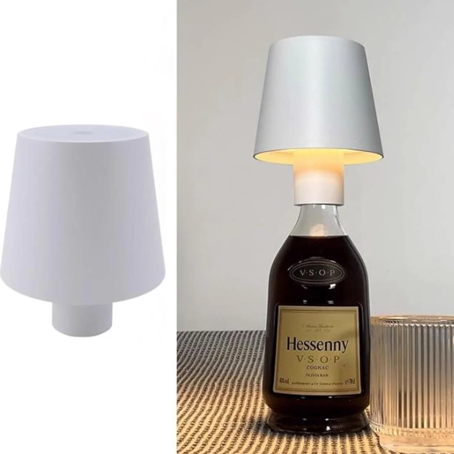 USB Rechargeable LED Bottle Lamp – 3-Color Dimmable Wireless Table Light (1 Pc) - Image 5