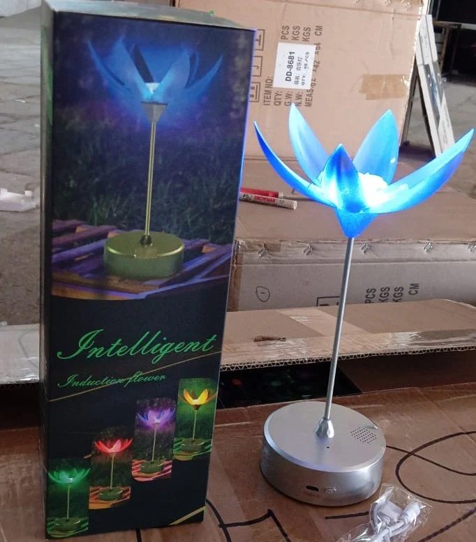 Lotus Flower Lamp with Music, Touch Open and Close, USB Rechargeable (1 Pc) - Image 7