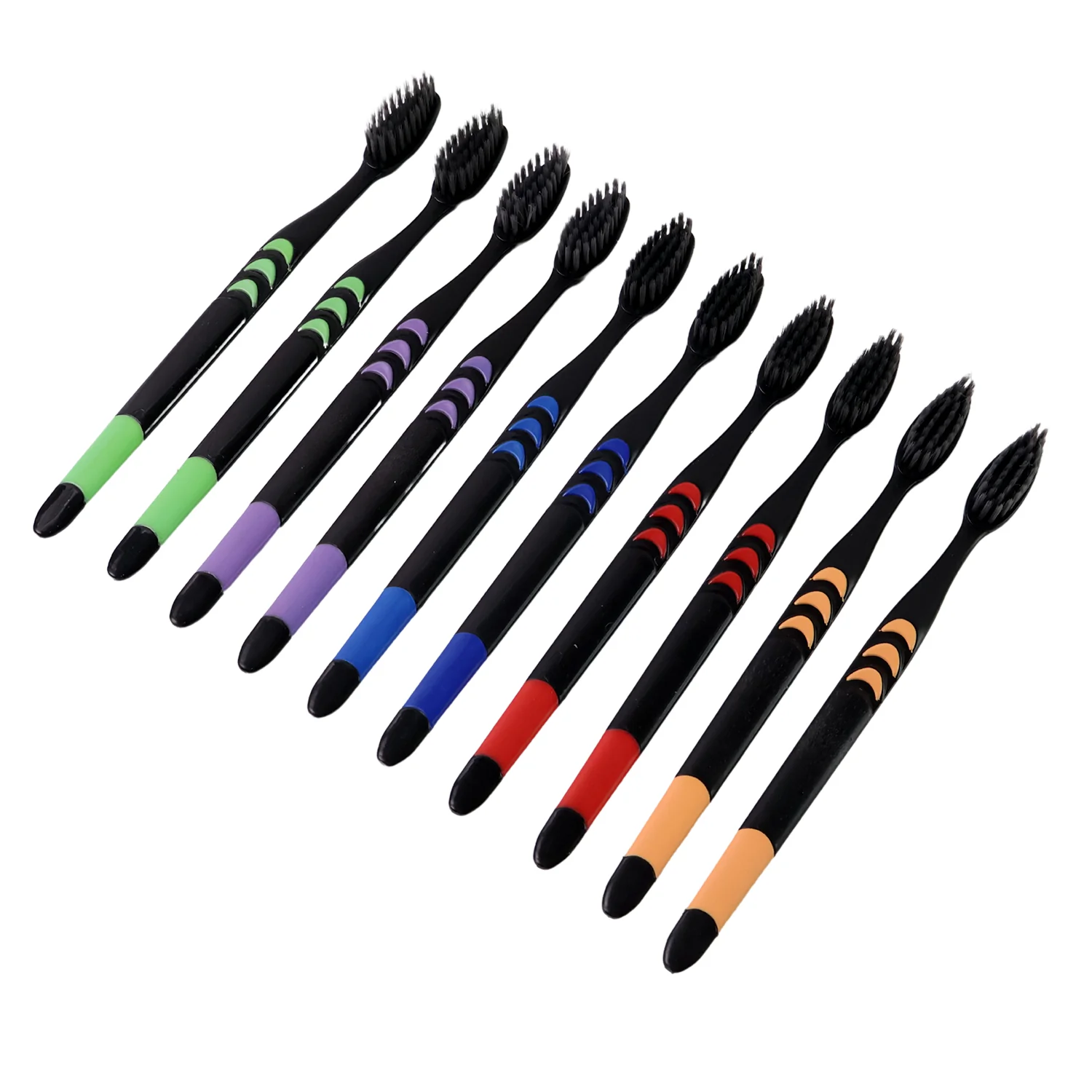 Soft Toothbrush with Plastic Round Box for Adults & Kids (Set of 10 Pcs) - Image 6