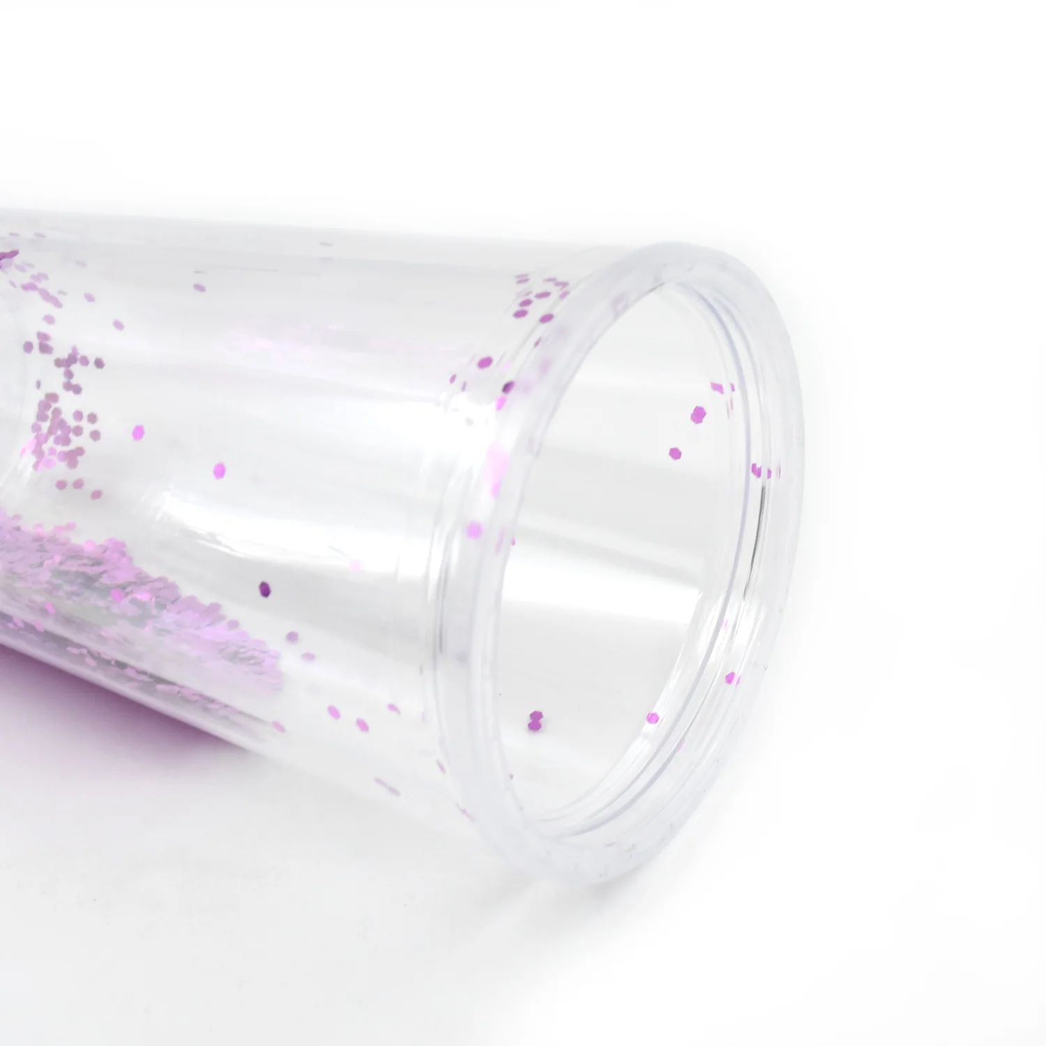 Creative Plastic Cold Drink Cup with Lid & Straw – Tumbler (Mix Color) - Image 3