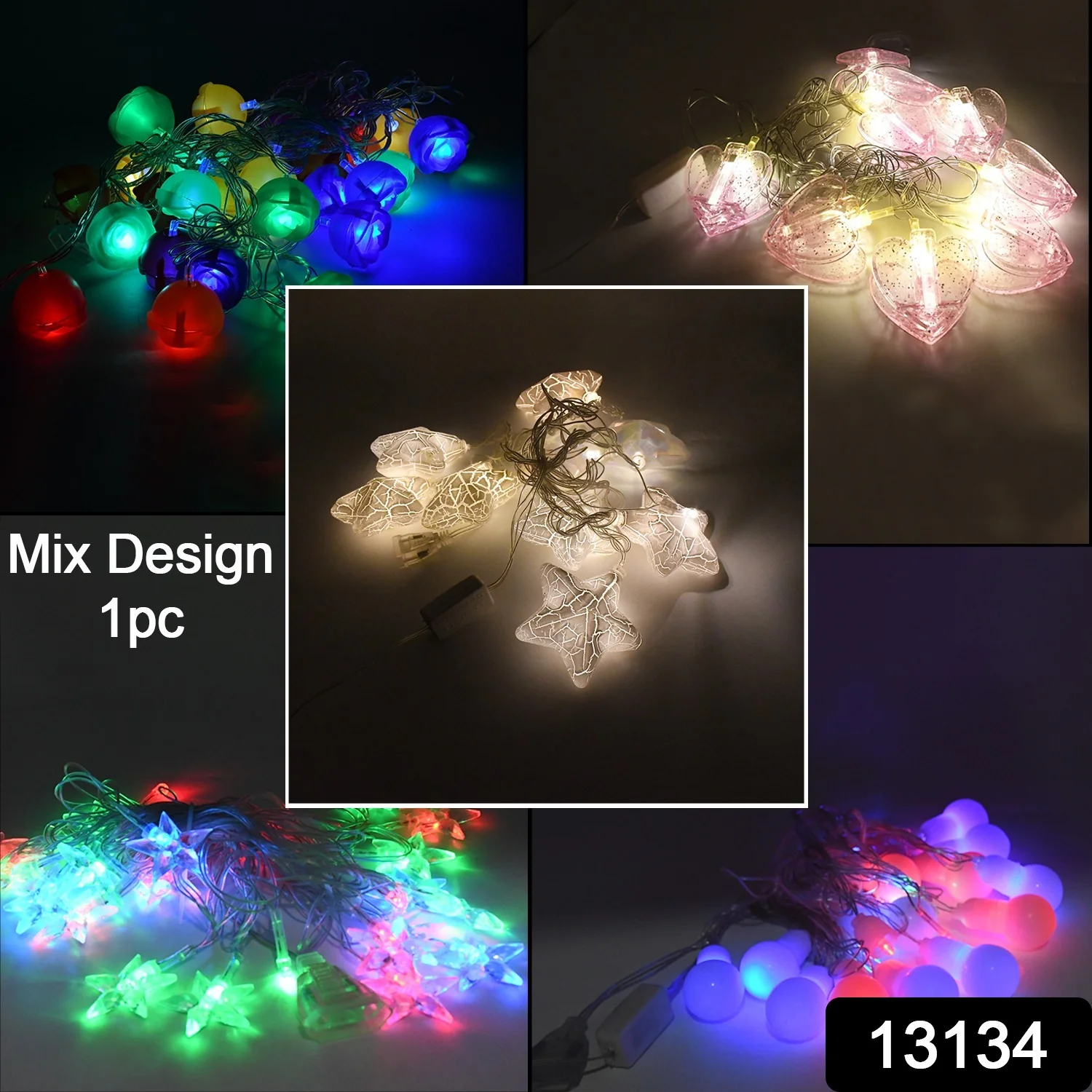 Home Decoration Diwali & Wedding LED String Light Indoor and Outdoor Light (1 Pc / Mix Design) - Image 2