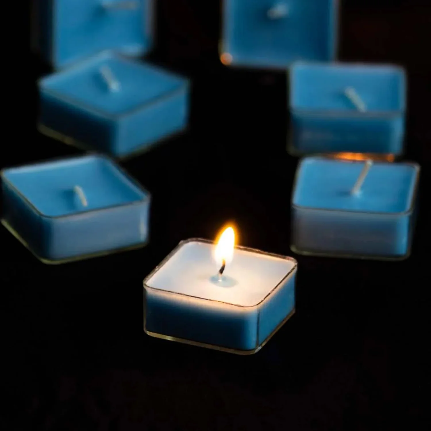 Smokeless Scented Acrylic Lavender Tealight Candles | Scented Acrylic Tealight Candle Set of 1 for Home Decoration and Celebrations | Long Burning Time Candle, Diwali (1 Pc / Mix Color) - Image 6