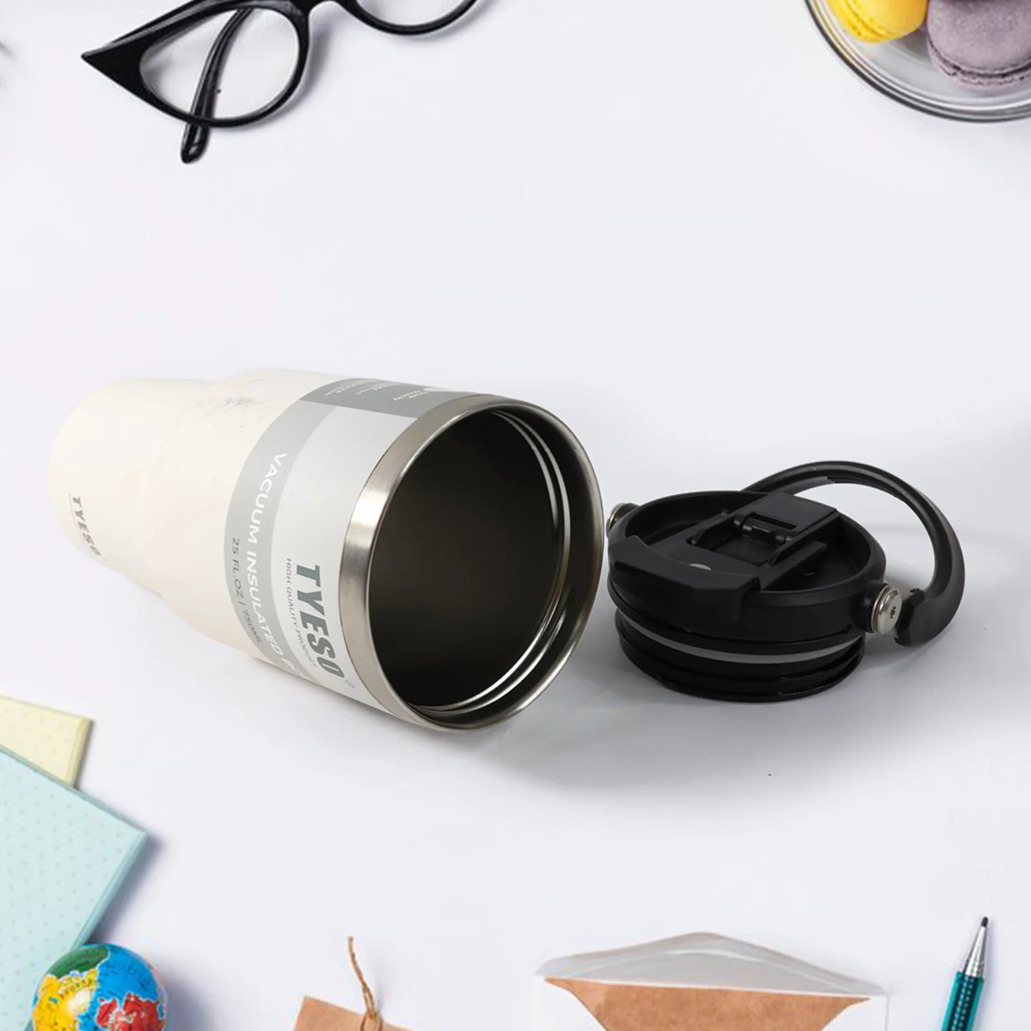 High Quality Stainless Steel Vacuum Glass Double Walled Travel Mug( 1 Pc) - Image 4