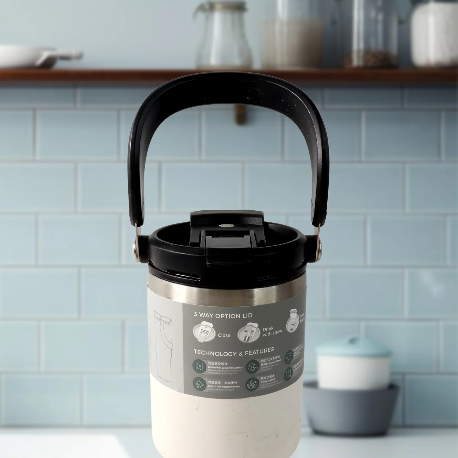 High Quality Stainless Steel Vacuum Glass Double Walled Travel Mug( 1 Pc) - Image 6