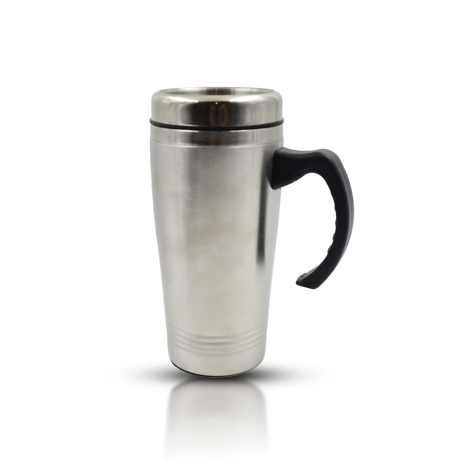 Stainless Steel Coffee Mug (1 Pc / With lid & Handle) - Image 5