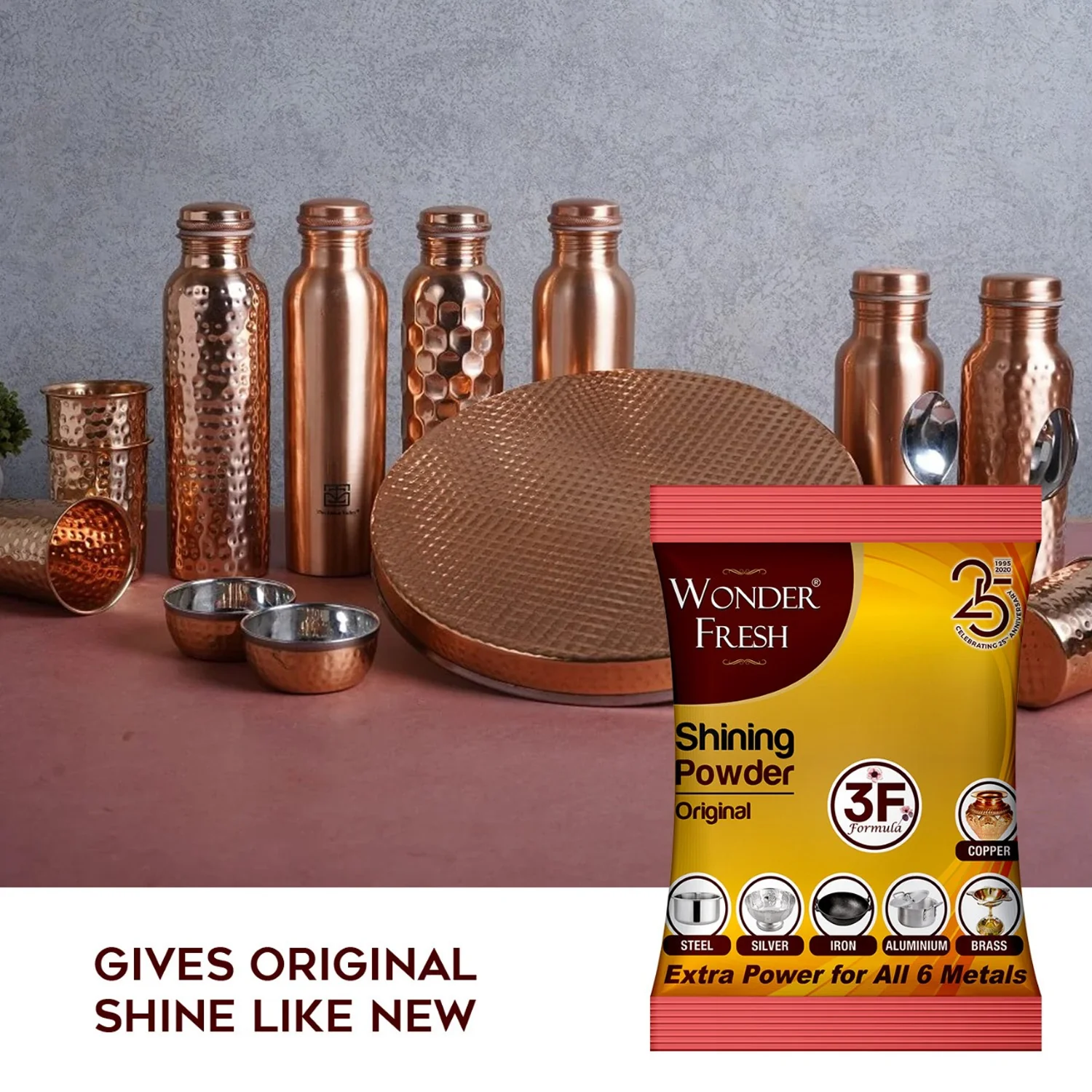 Shining Powder Cleans Polishes Copper Brass Silver Aluminum Iron Steel Removes 200 GM - Image 7