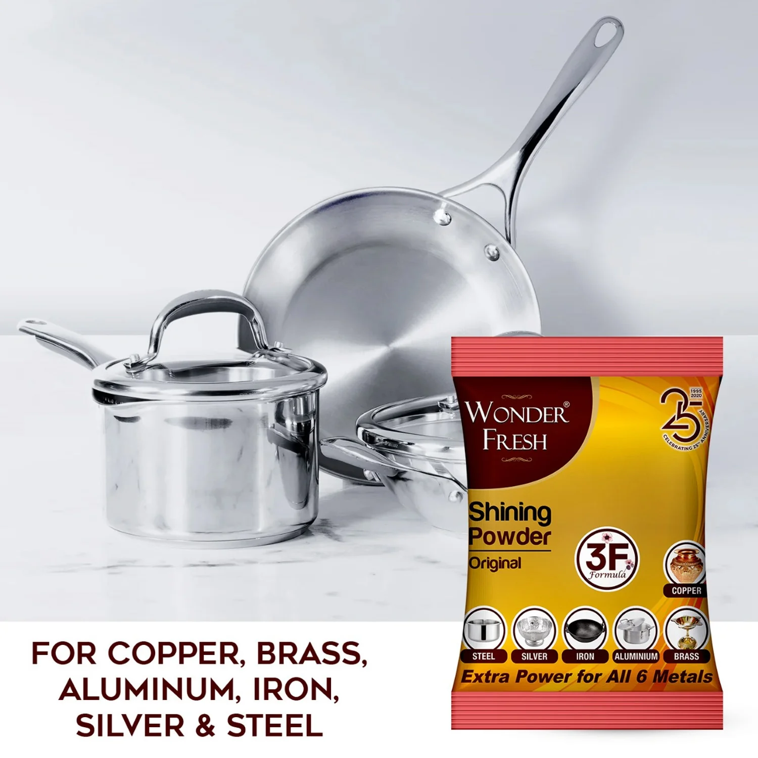 Shining Powder Cleans Polishes Copper Brass Silver Aluminum Iron Steel Removes 200 GM - Image 8
