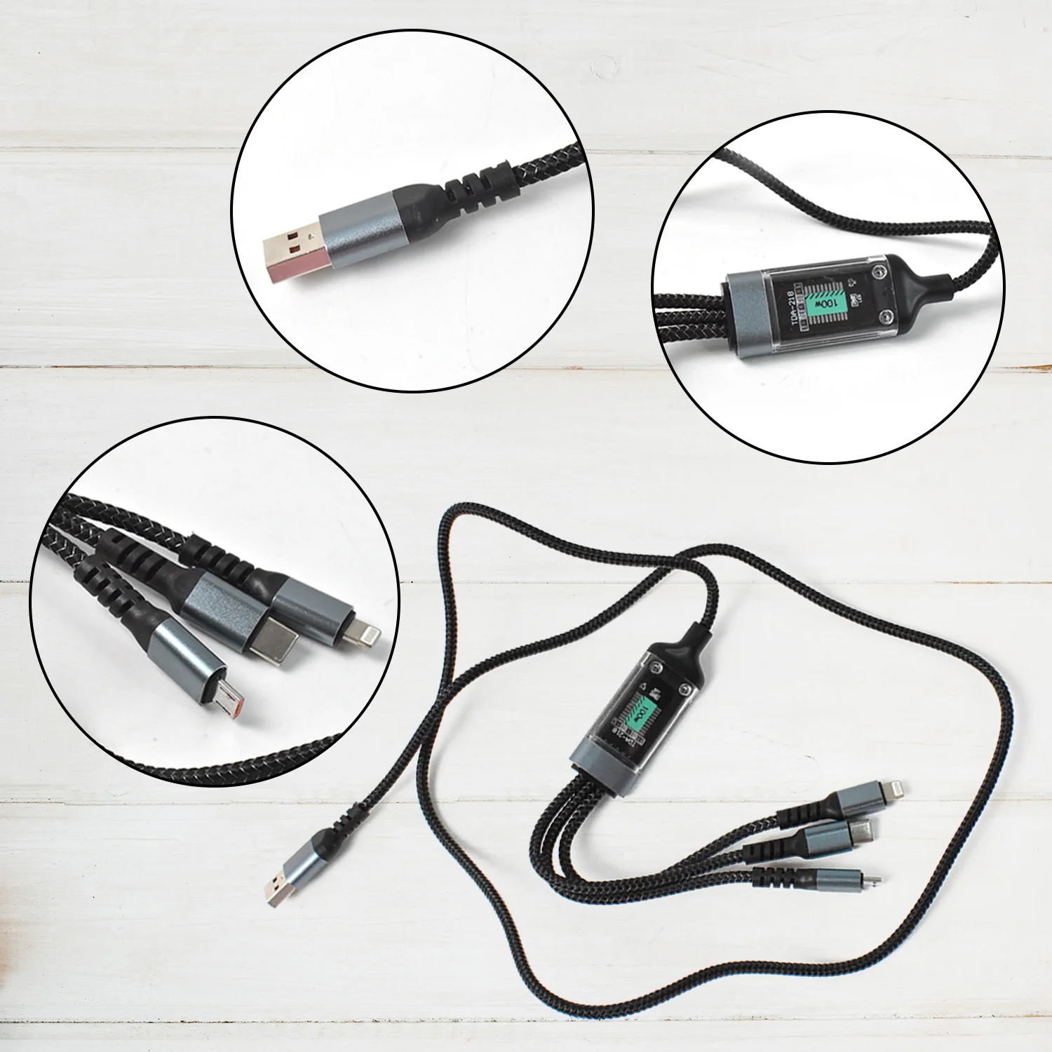 3-in-1 Super Fast Charging Cable 100w - Image 7