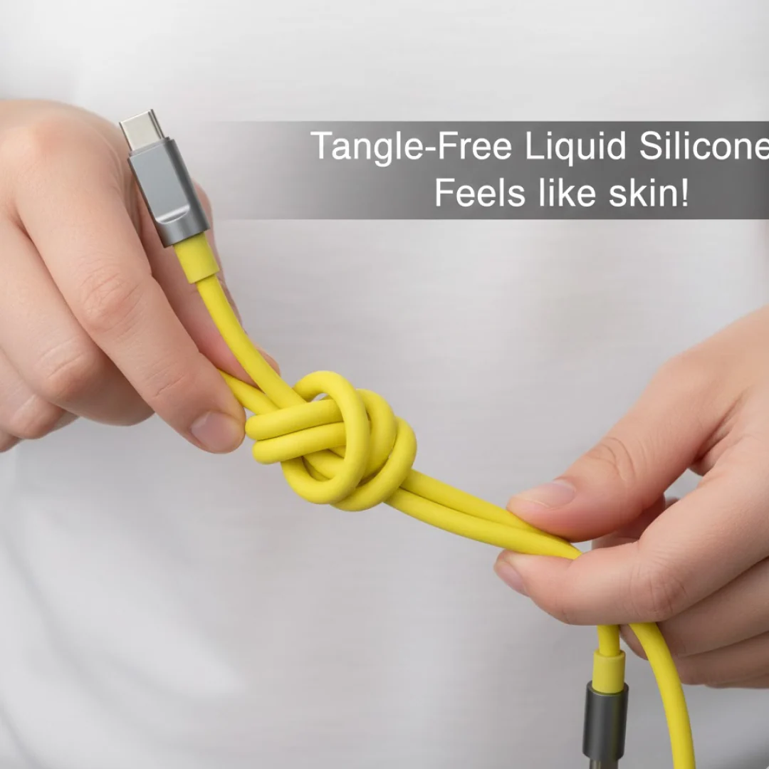 Type C data cable Fast Charging With Light (1 Mtr. / 1 Pc) - Image 2