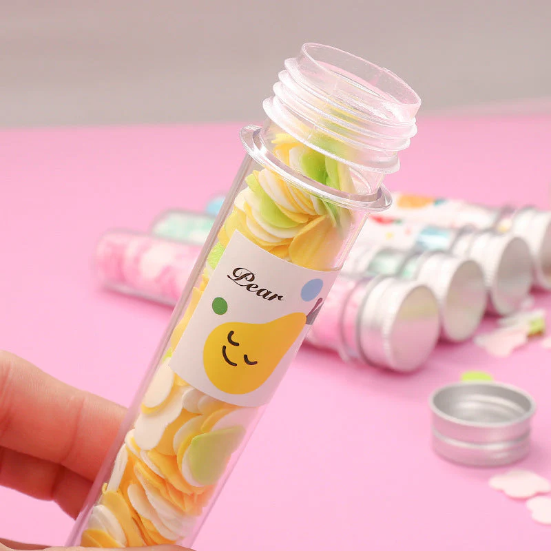 Portable Hand Washing Bath Flower Shape Paper Soap Strips In Test Tube Bottle - Image 4