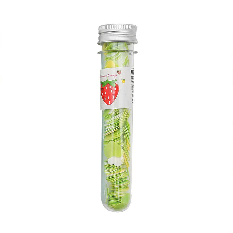 Portable Hand Washing Bath Flower Shape Paper Soap Strips In Test Tube Bottle - Image 8