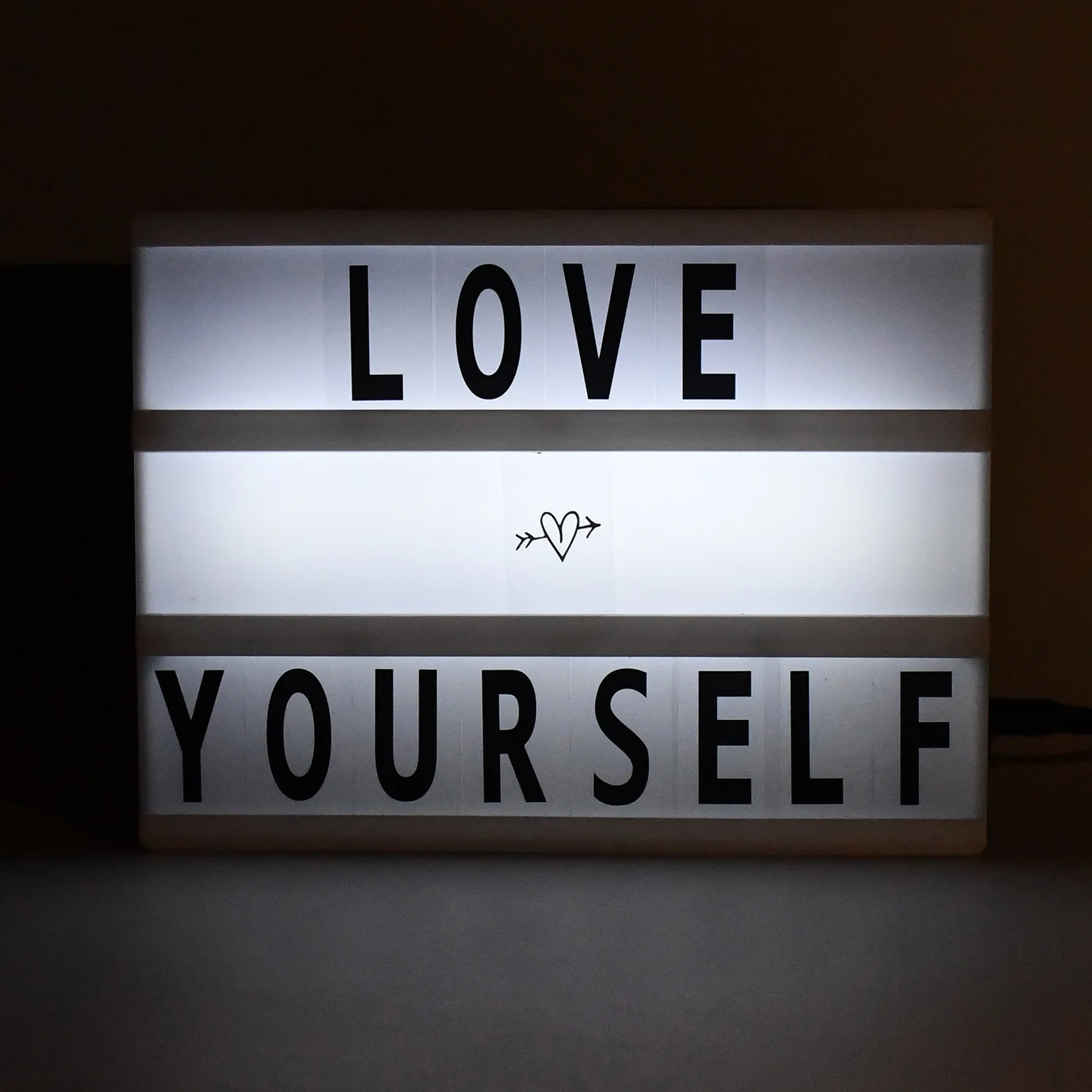 Black Mini A6 Magnetic Cinematic Light Box with 82 Characters and 10 Emojis (1 Set) - Image 7