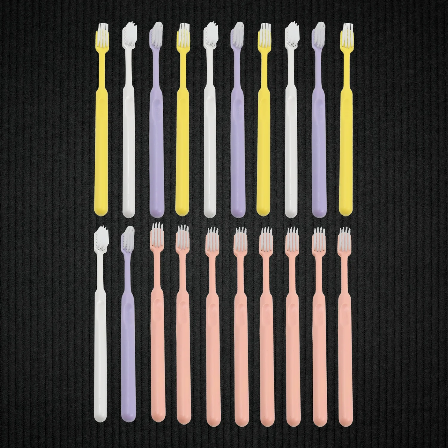 Plastic Toothbrush With Plastic Round Box (20 pcs Set) - Image 4