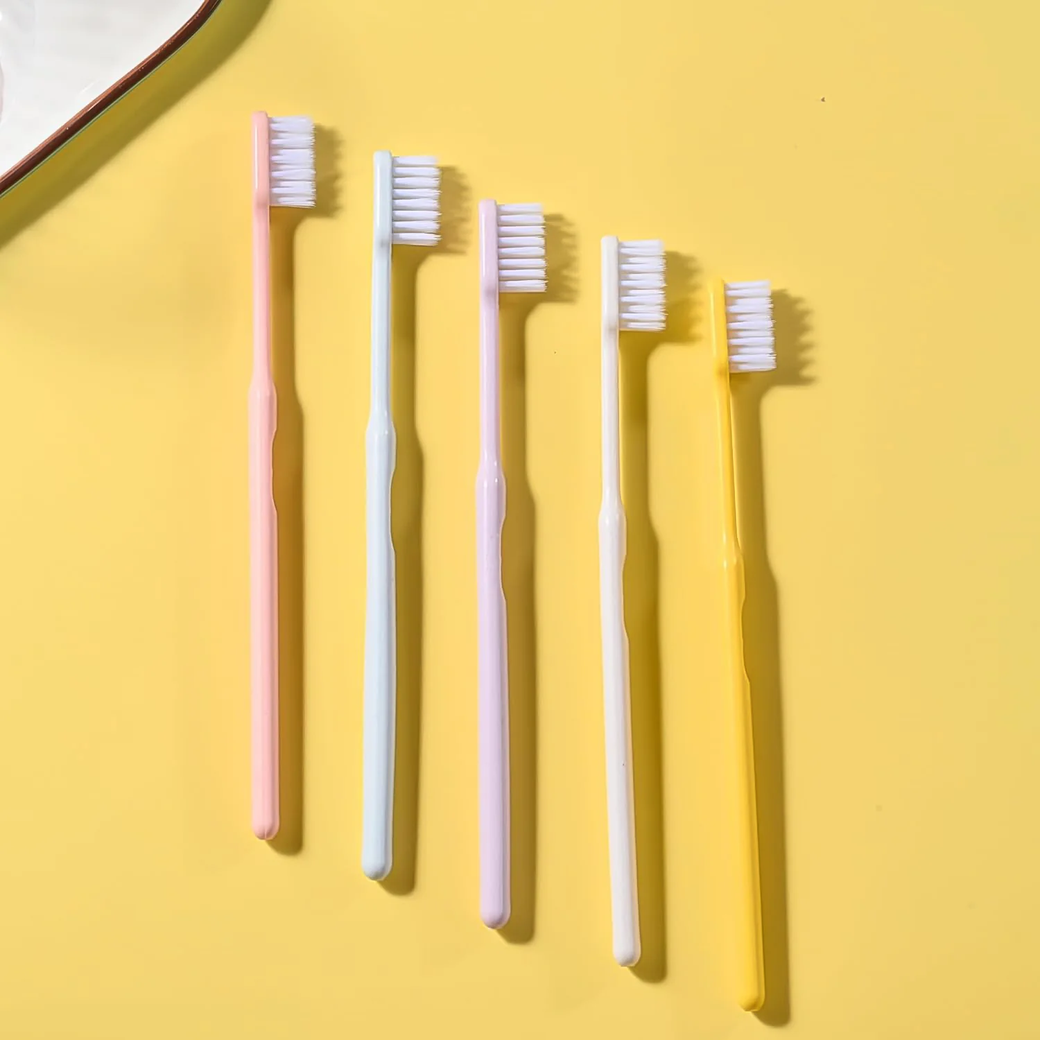 Plastic Toothbrush With Plastic Round Box (20 pcs Set) - Image 5