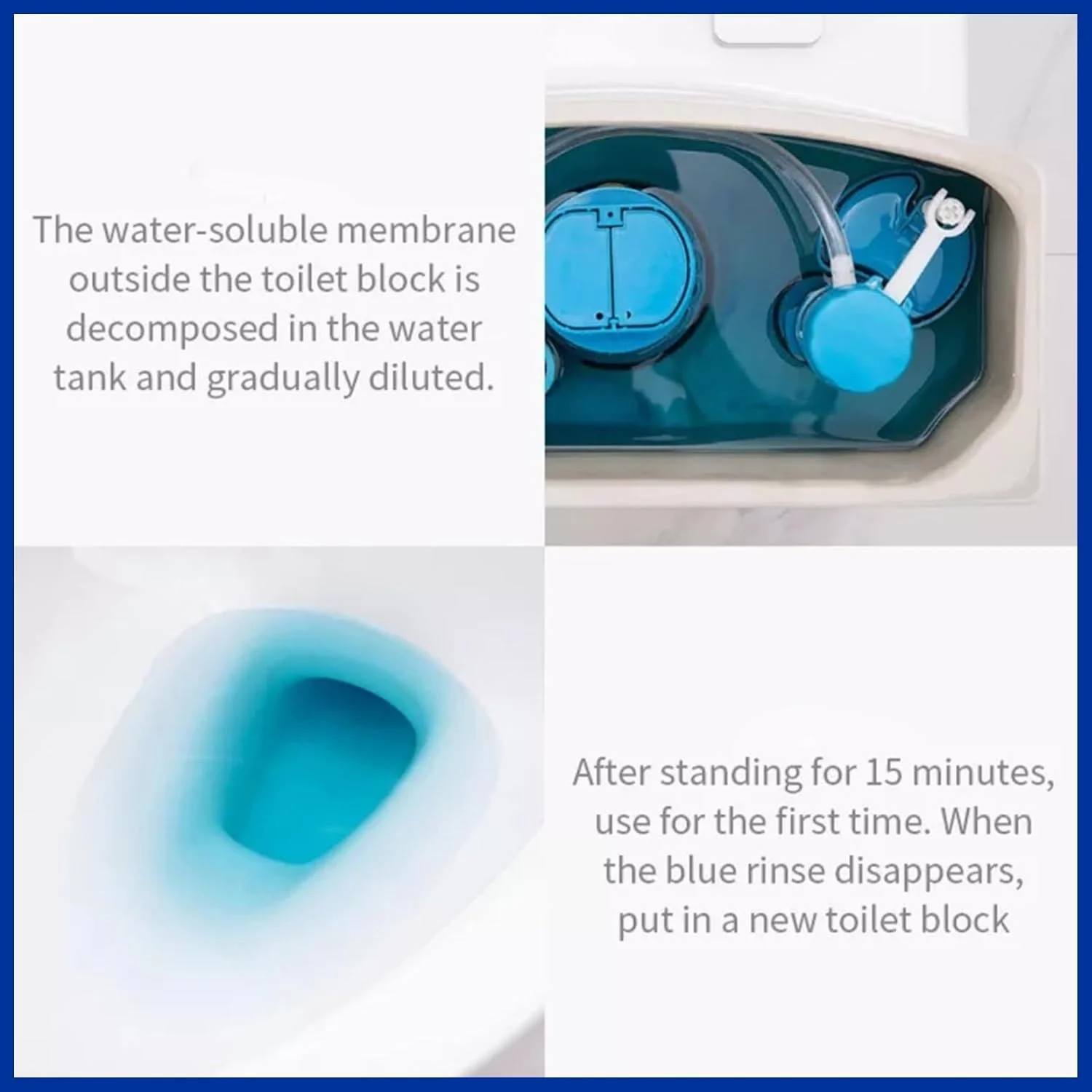 Toilet Cleaner Flush Tab Ocean Blue 100 Gram - Image 3