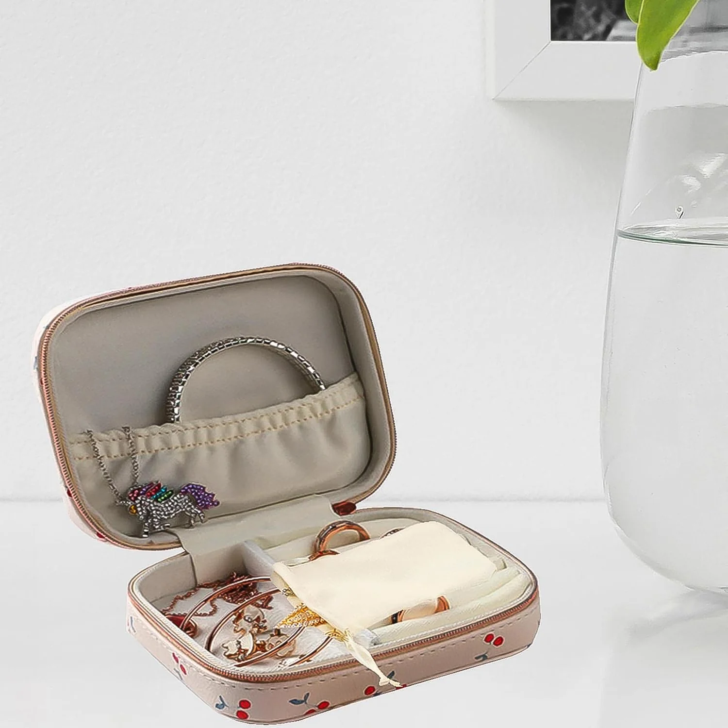 Jewelry Travel Organizer Case (1 Pc / Mix Design) - Image 3