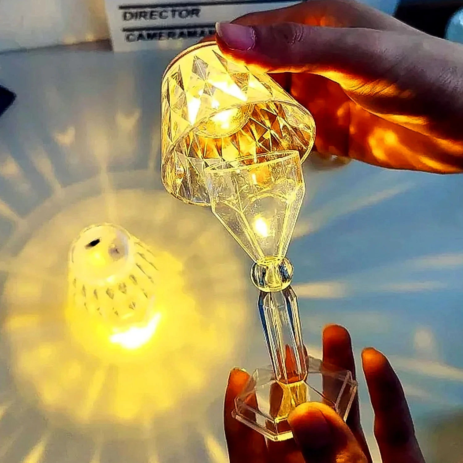 LED Table Lamp Mini Projection Lamp for Night Light, Diwali (1 Pc) - Image 4