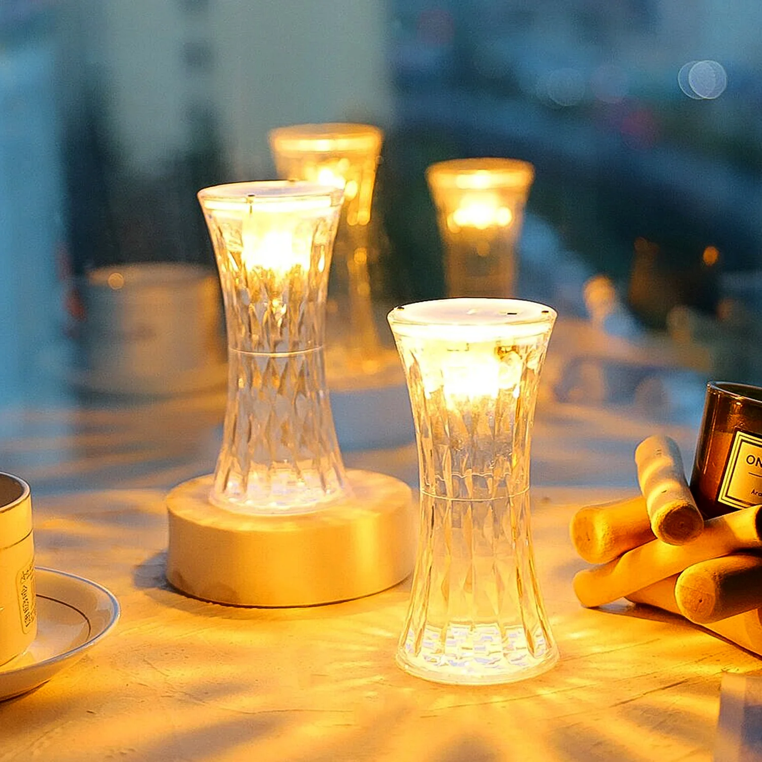 Crystal Lamp, Universal Night Light, Soft Lighting, Diwali (1 Pc) - Image 3