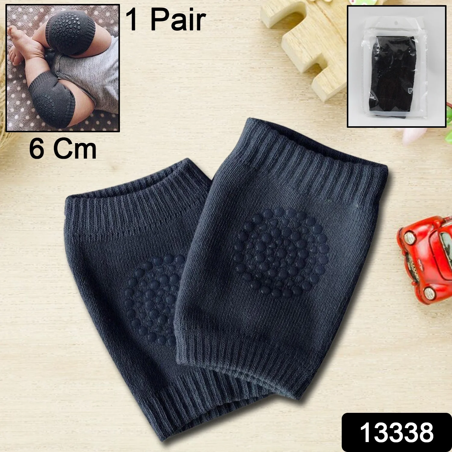 1 Pairs Baby Knee Pads for Crawling (1 Pair / 6 Cm) - Image 3