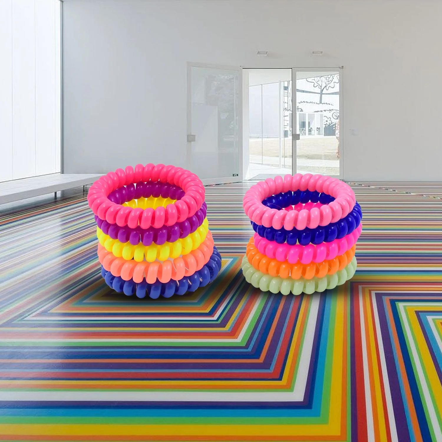 Telephone Wire Hair bands Pack of 2 Pc / Multicolour), Hair accessories - Image 5
