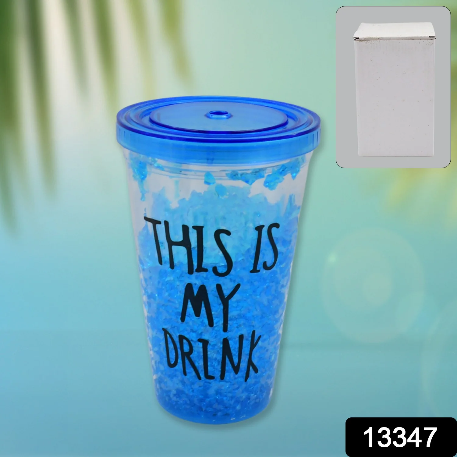 Reusable Tea Coffee Tumbler with Lid Double Wall (1 Pc / Mix Colour / Without Straw) - Image 2
