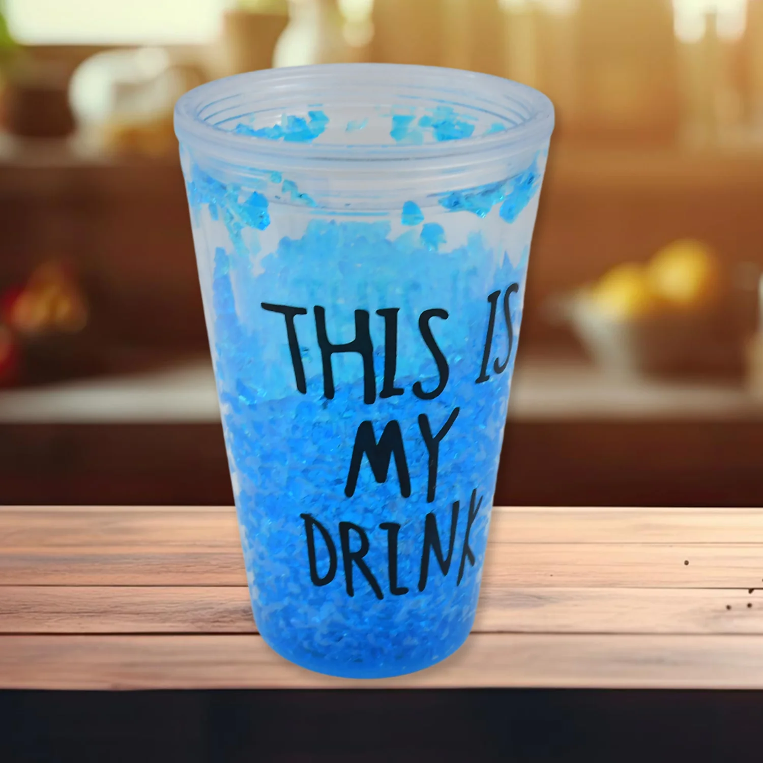 Reusable Tea Coffee Tumbler with Lid Double Wall (1 Pc / Mix Colour / Without Straw) - Image 3