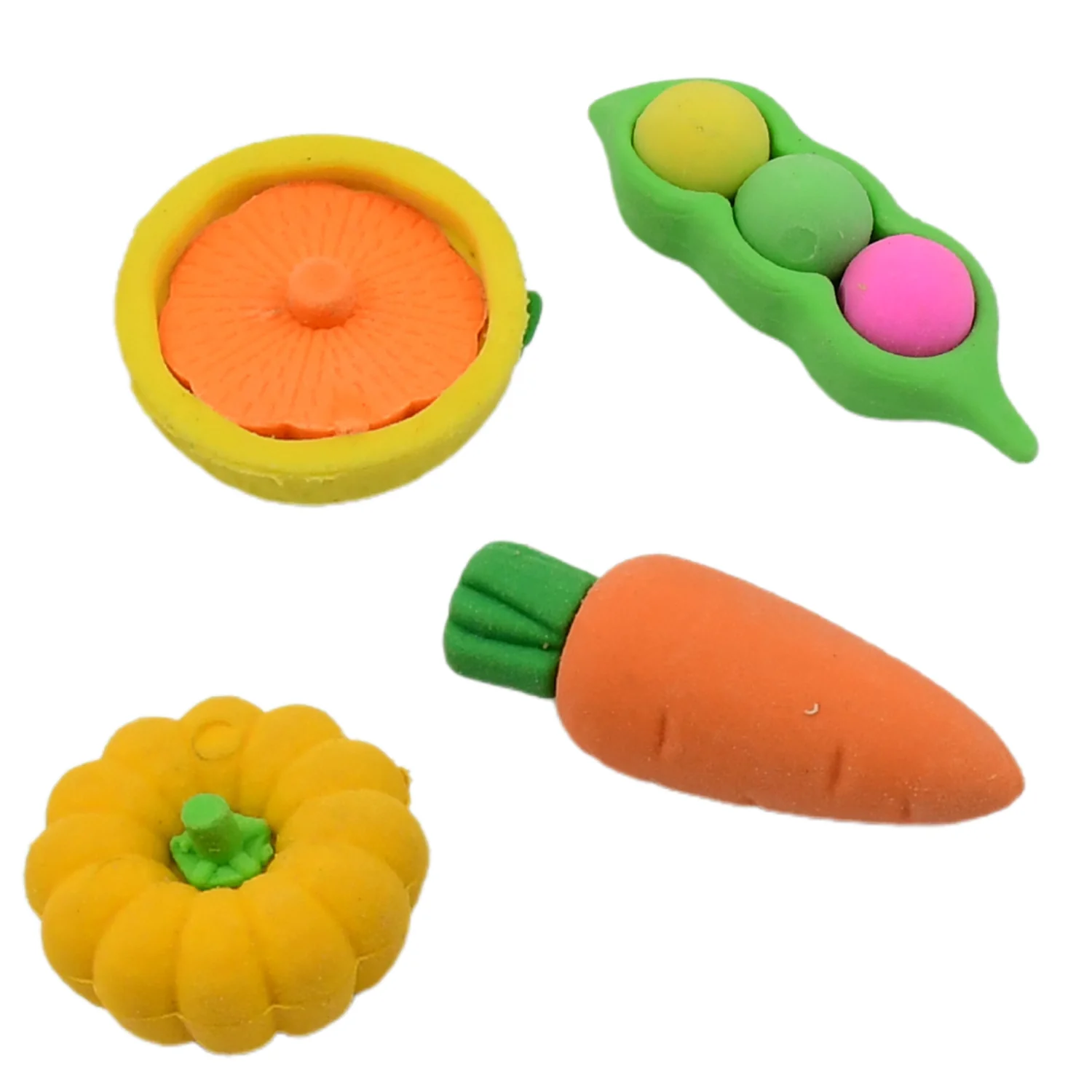 Mix Design Fancy & Stylish Colorful Erasers (1 Set / 4 Pc Set) - Image 2