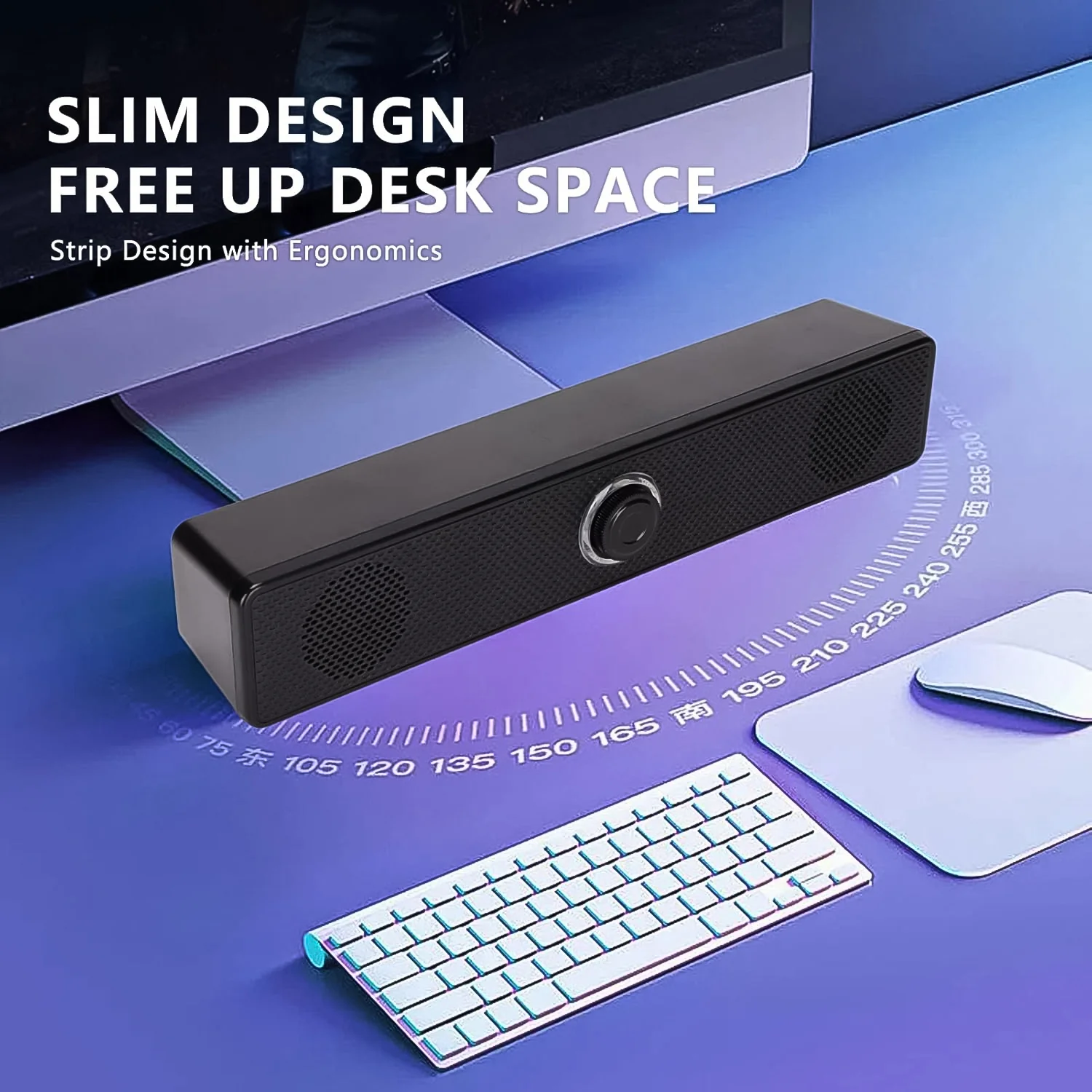 Desktop, Computer Speaker, Wired Plug and Play USB Powered Speaker (1 Pc) - Image 4