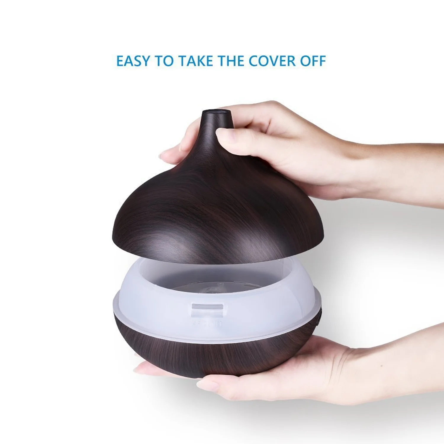 Aromatherapy Humidifier with 7 Colourful LED Light Change (500 ML Capacity) - Image 3