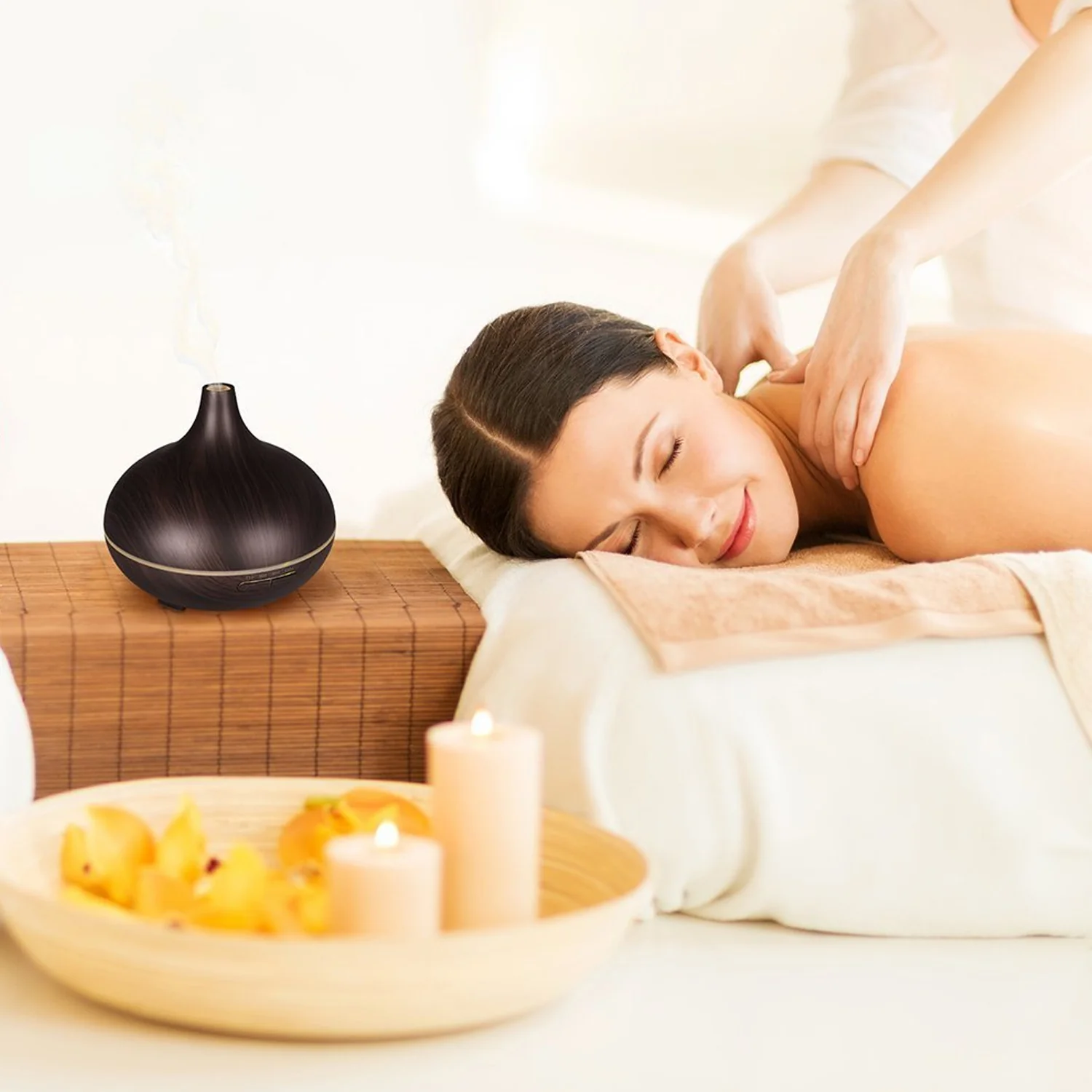 Aromatherapy Humidifier with 7 Colourful LED Light Change (500 ML Capacity) - Image 8