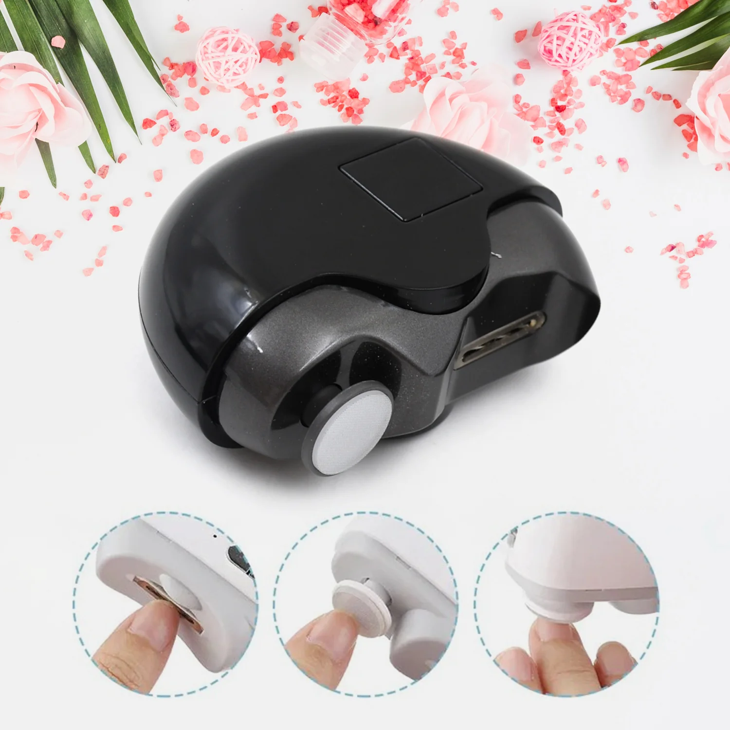 2-in-1 Electric Nail Clippers Nail File with Light (1 Pc) - Image 7