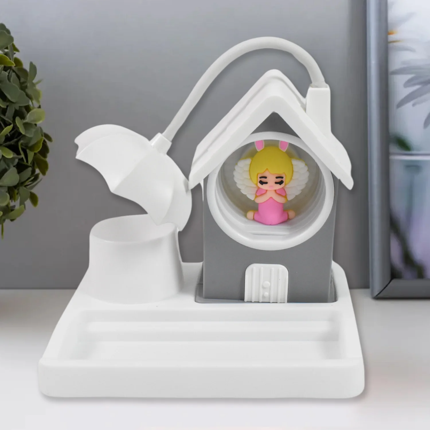 Cute Cartoon Home Design LED Desk Light with Plastic Base, Multi-Color (1 Pc) - Image 3