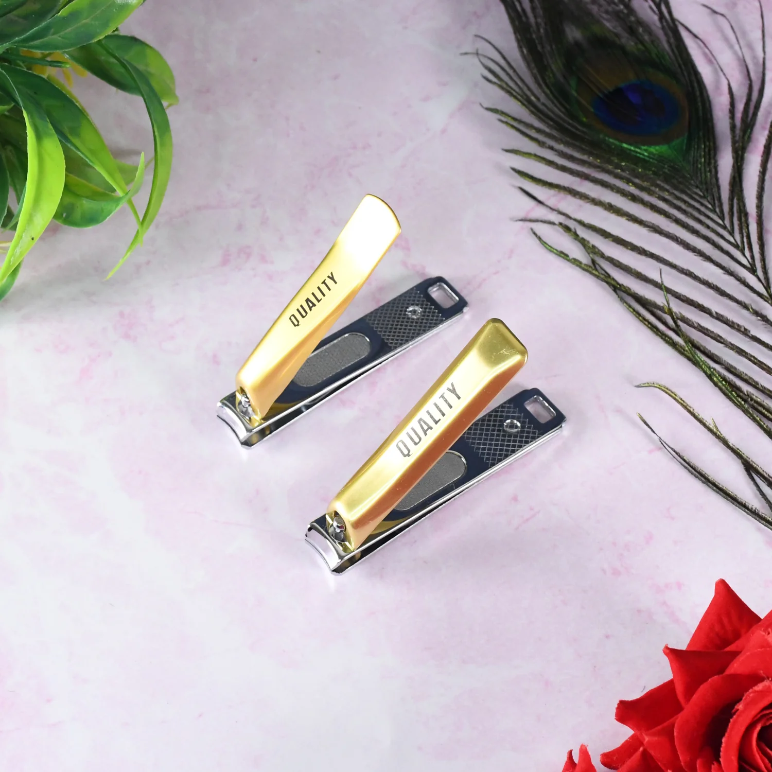 Stainless Steel Folding Portable Large Nail Clippers with Nail File (1 Pc / Mix Design) - Image 4