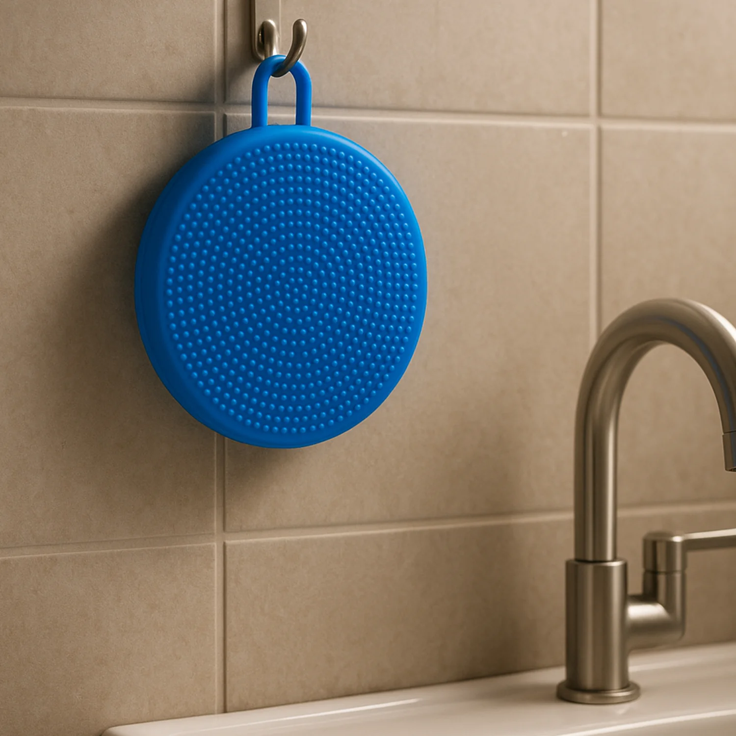 Silicone Dish Scrubber Sponge Mildew Free, Non Stick, Heat Resistant - Image 5