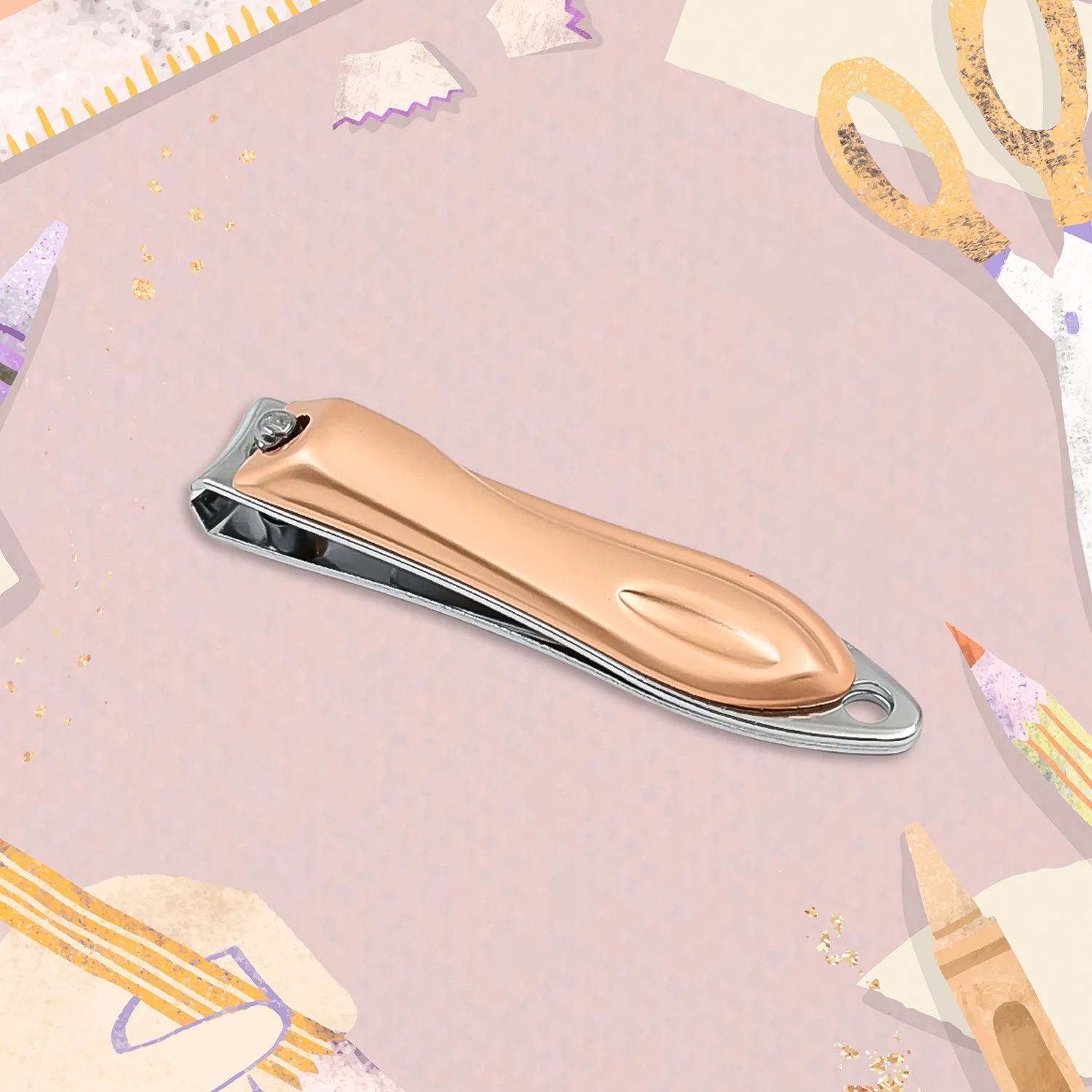 Stainless Steel Folding Portable Large Nail Clippers with Nail File (1 Pc / Mix Design) - Image 11