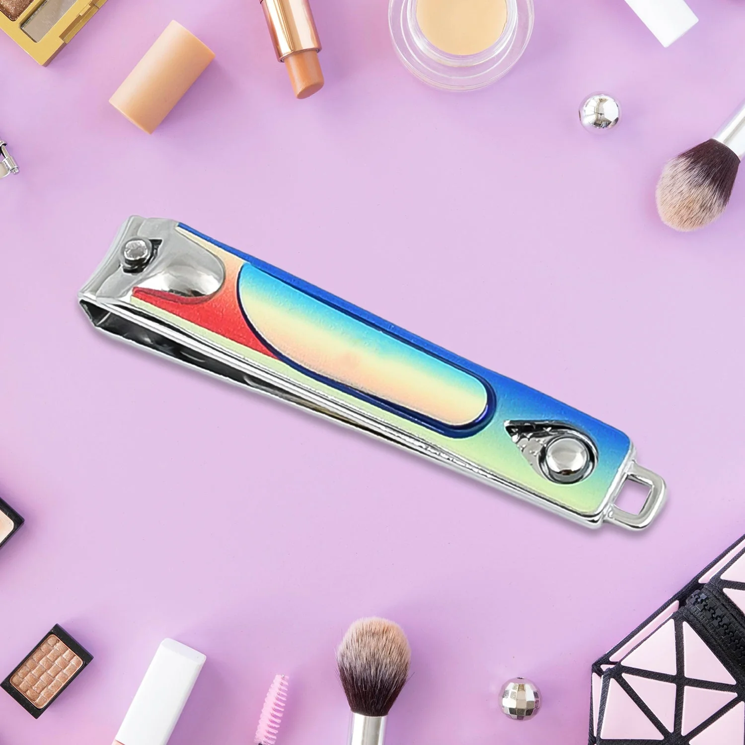 Stainless Steel Folding Portable Large Nail Clippers with Nail File (1 Pc / Mix Design) - Image 9