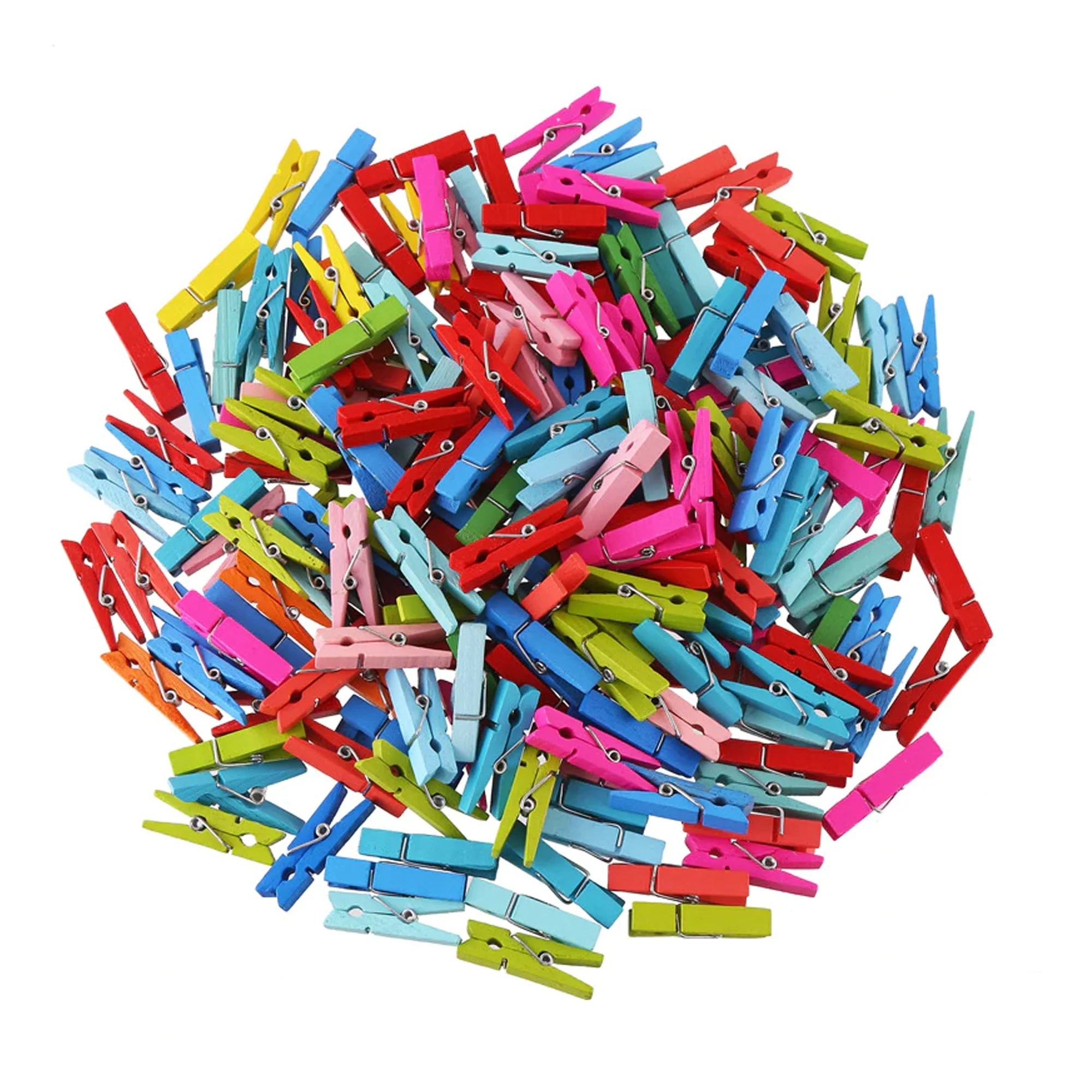 Multipurpose Wooden Clips / Cloth Pegs (Small, 50 Pcs)