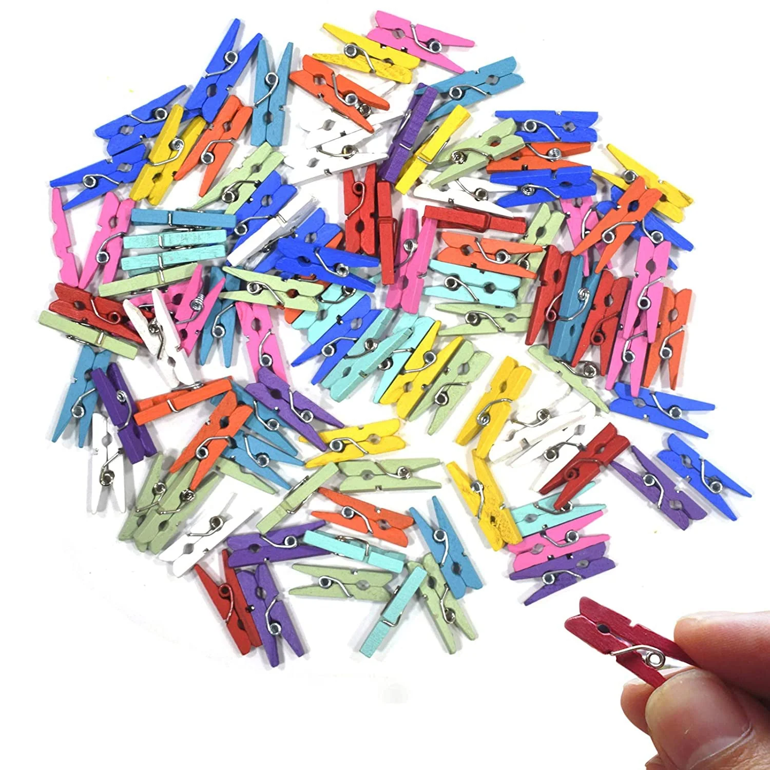 Multipurpose Wooden Clips / Cloth Pegs (Small, 50 Pcs) - Image 4