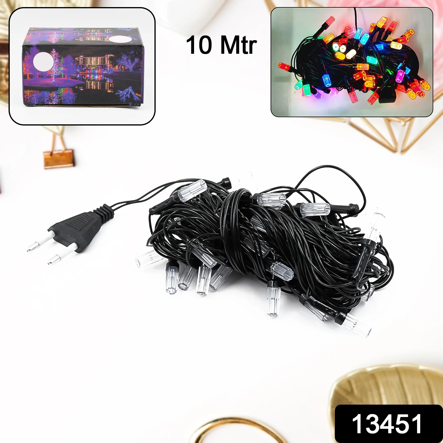 Home Decoration Diwali & Wedding LED String Light (36L 10 Mtr) - Image 2