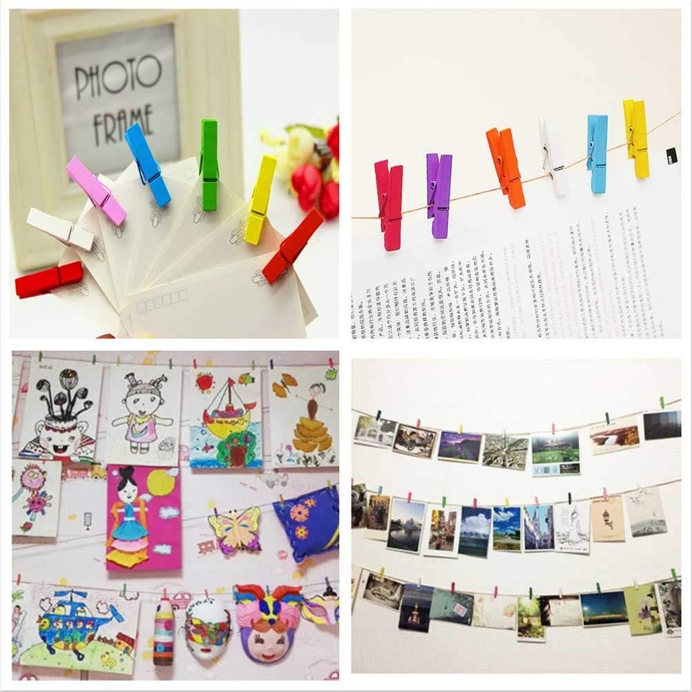 Wooden Clips for Photo Hanging & Home Decoration Pin Clips (Pack of 50) - Image 7