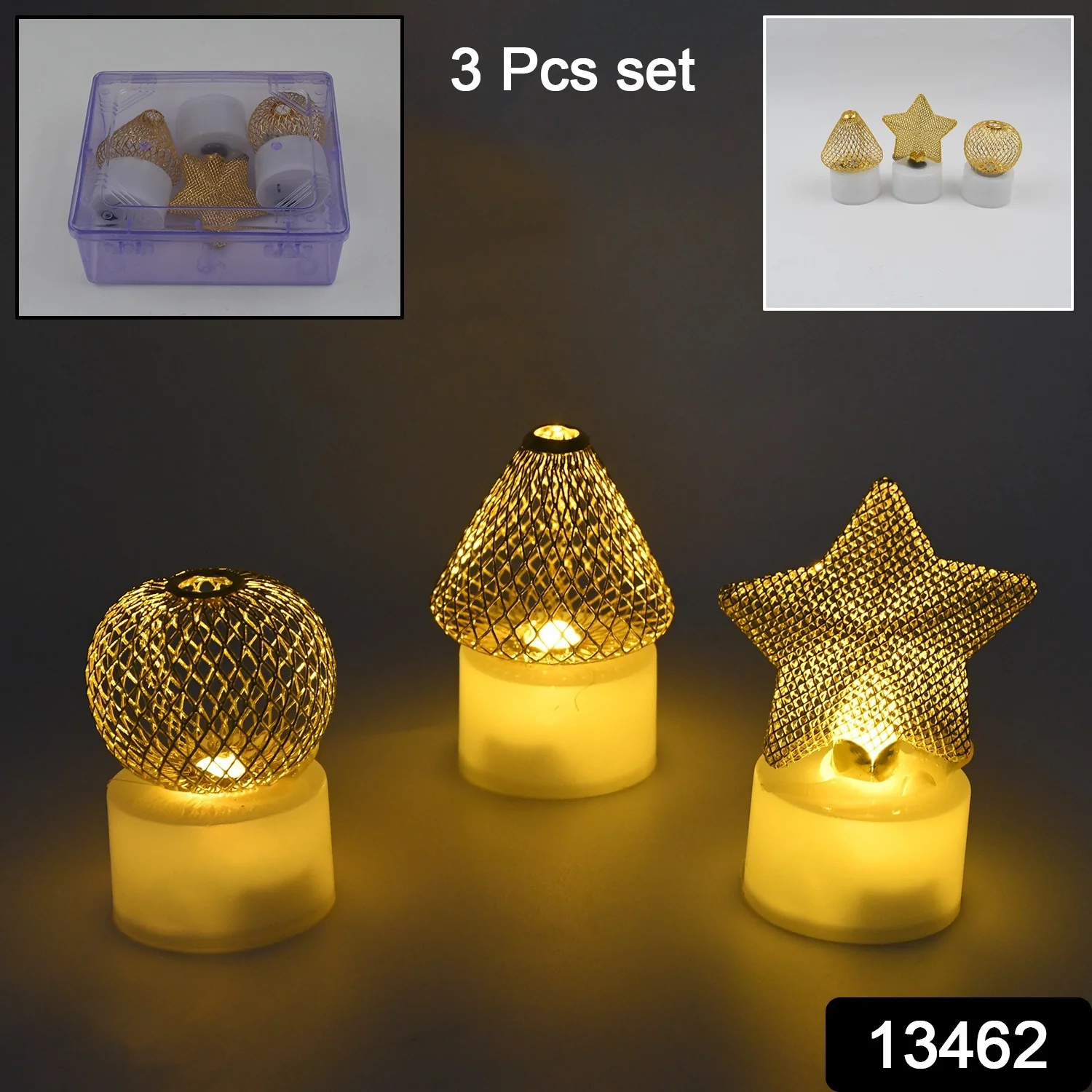 Flameless and Smokeless Decorative Candles (3 Pc Set) - Image 2